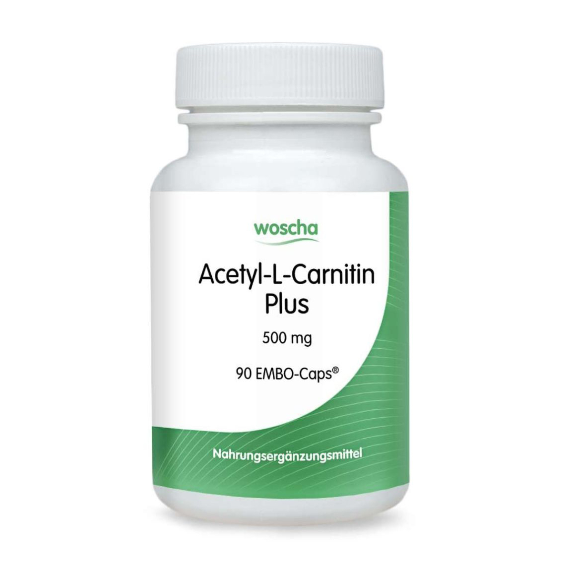 Woscha Acetyl-L-Carnitin Plus 500 mg von podo medi beinhaltet 90 EMBO-Caps