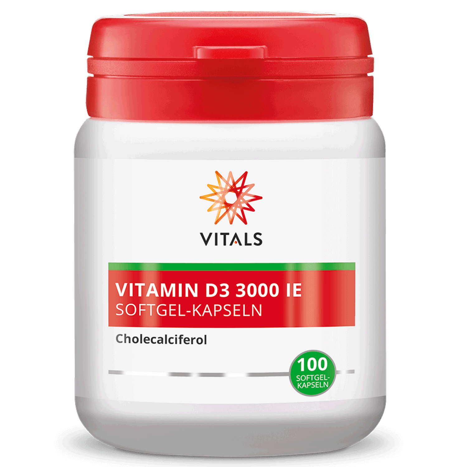 Vitamin D3 3000 IU, 100 softgel capsules