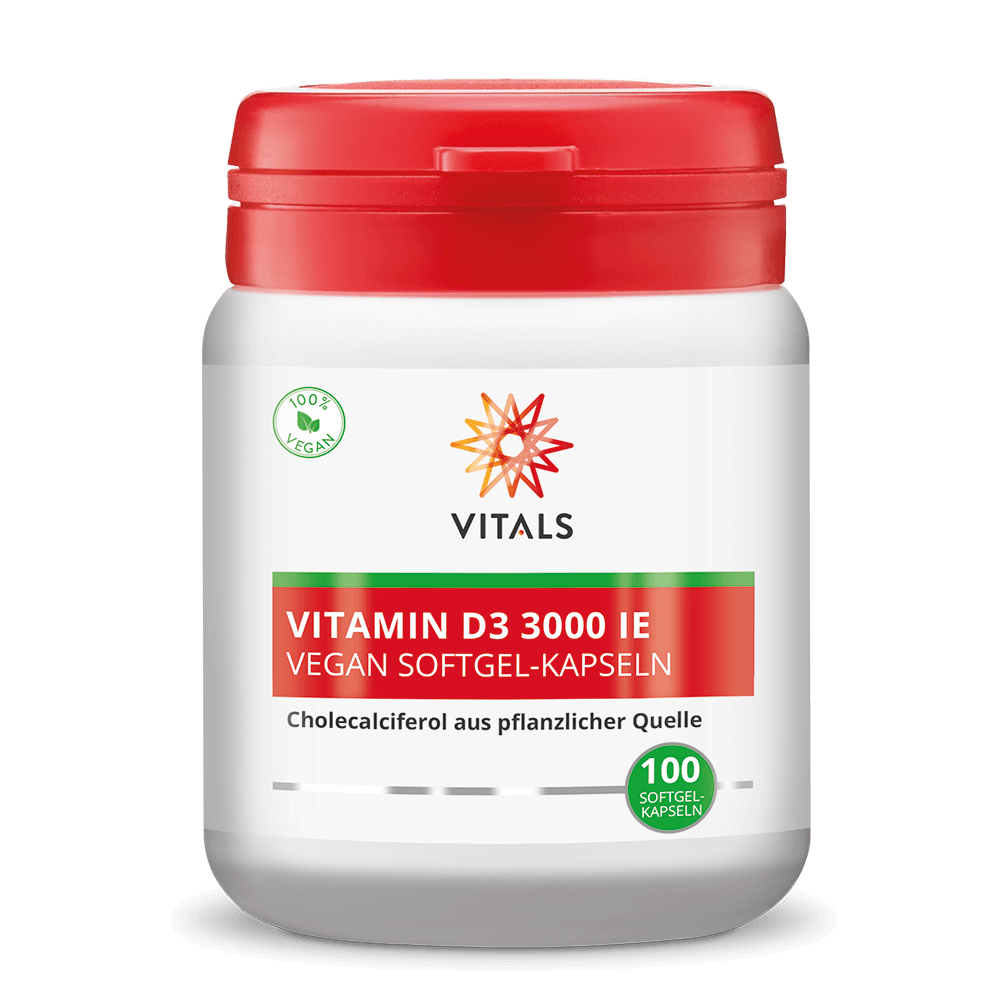 Vitals Vitamin D3 3000 IE, 100 Softgel-Kapseln  EAN: 8716717004935