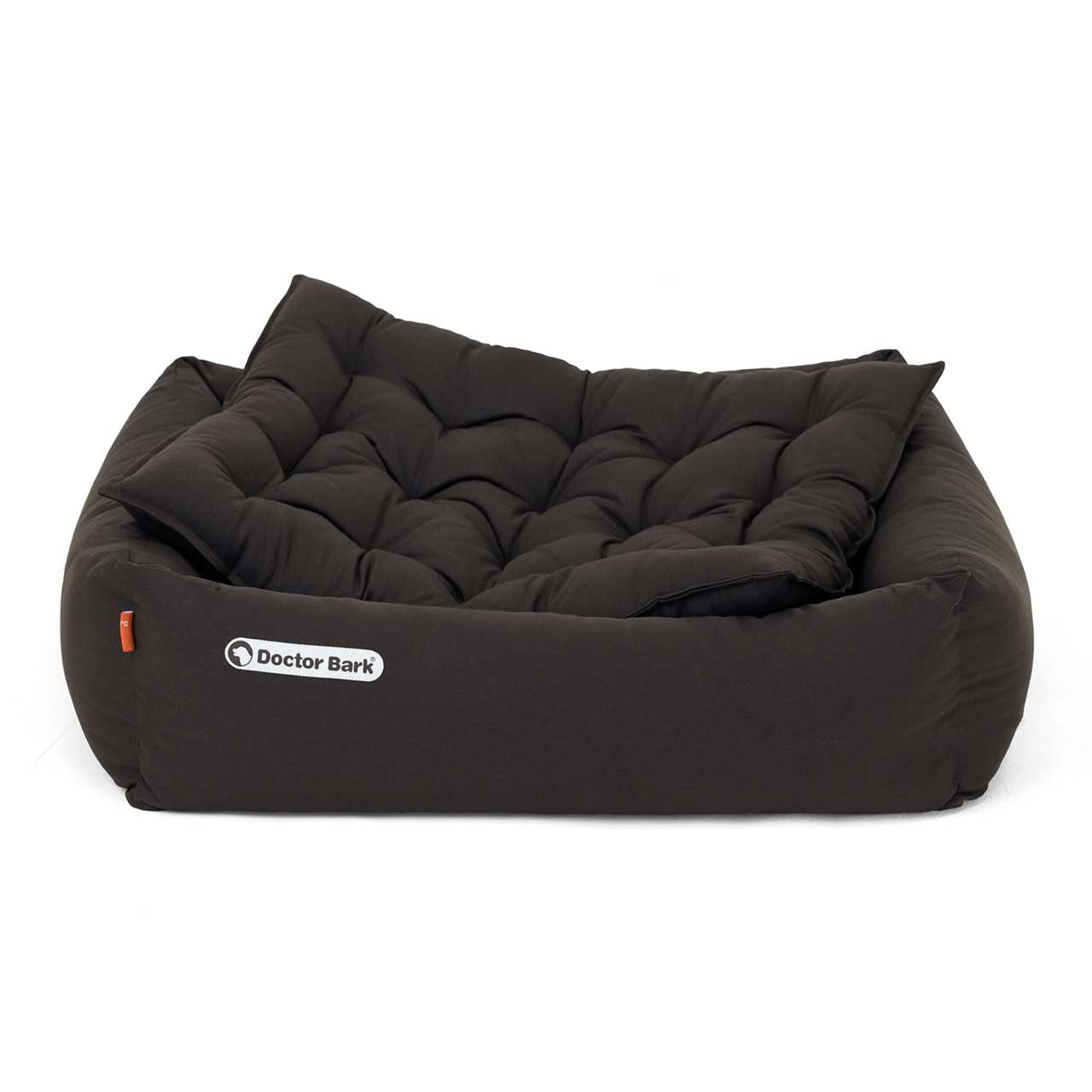 Hundebett orthopädisch und Einlegekissen braun von Doctor Bark