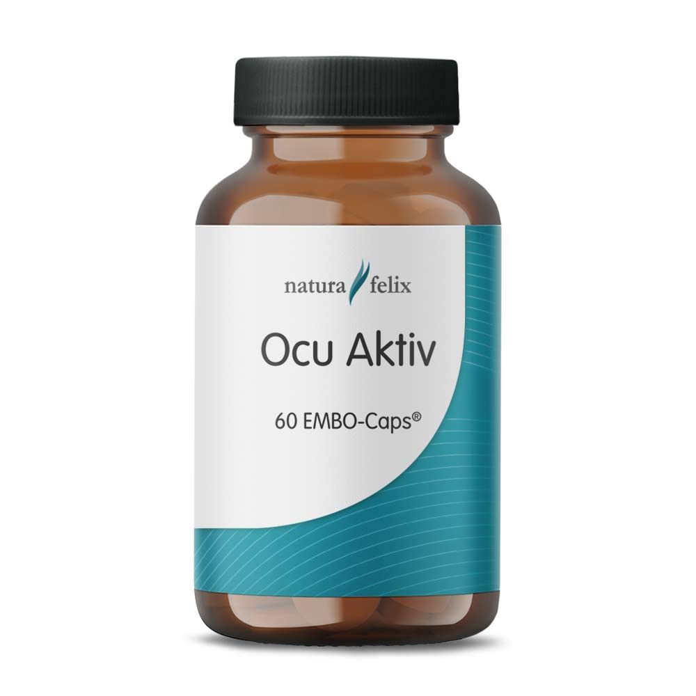 Natura Felix Ocu Aktiv, 60 Kapseln Ocu Aktiv Augengesundheit Lutein Zeaxanthin EAN: 8717729191507