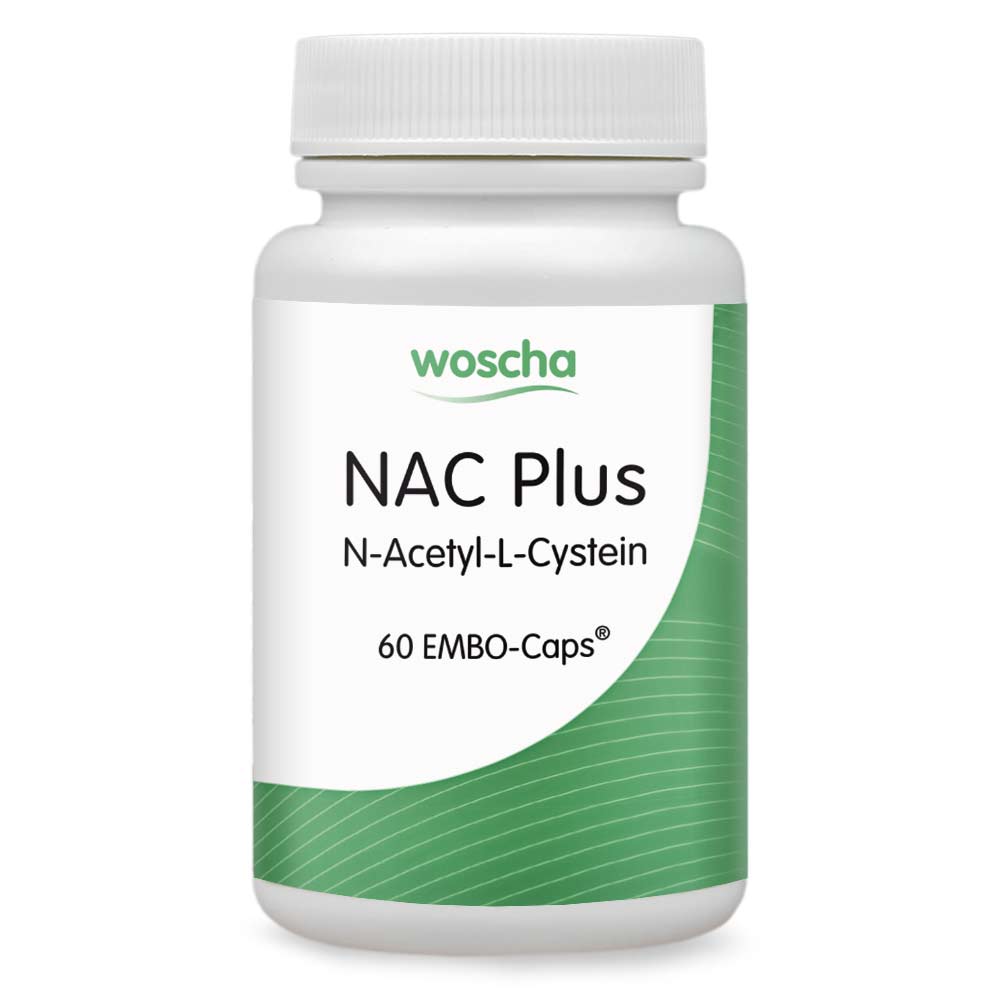 Woscha NAC Plus N-Acetyl-L-Cystein von podo medi beinhaltet 60 Kapseln