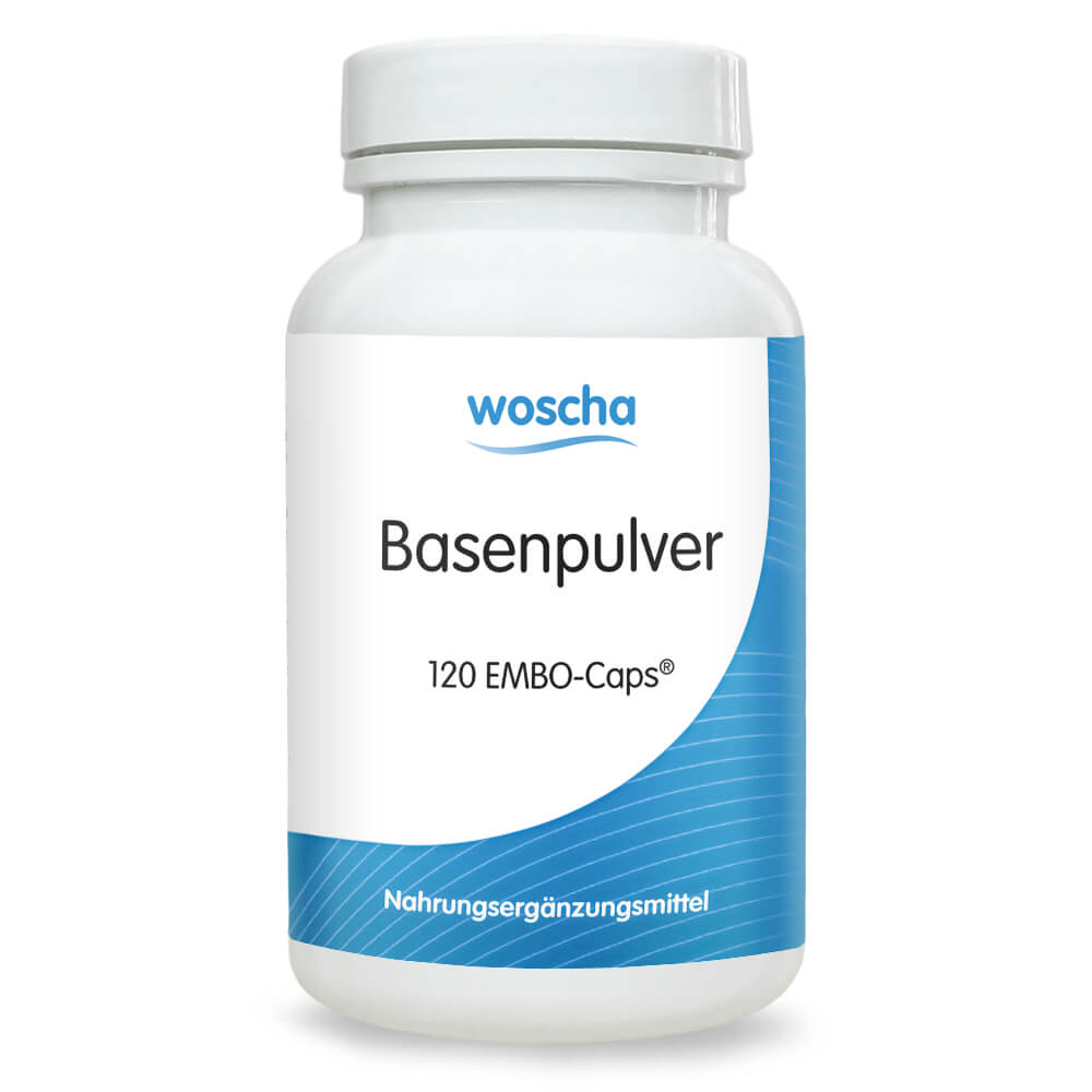 Woscha Basenpulver,  120 Kapseln Basische Mineralstoffe Basenpulver basisch PH-Wert EAN: 8717729190166