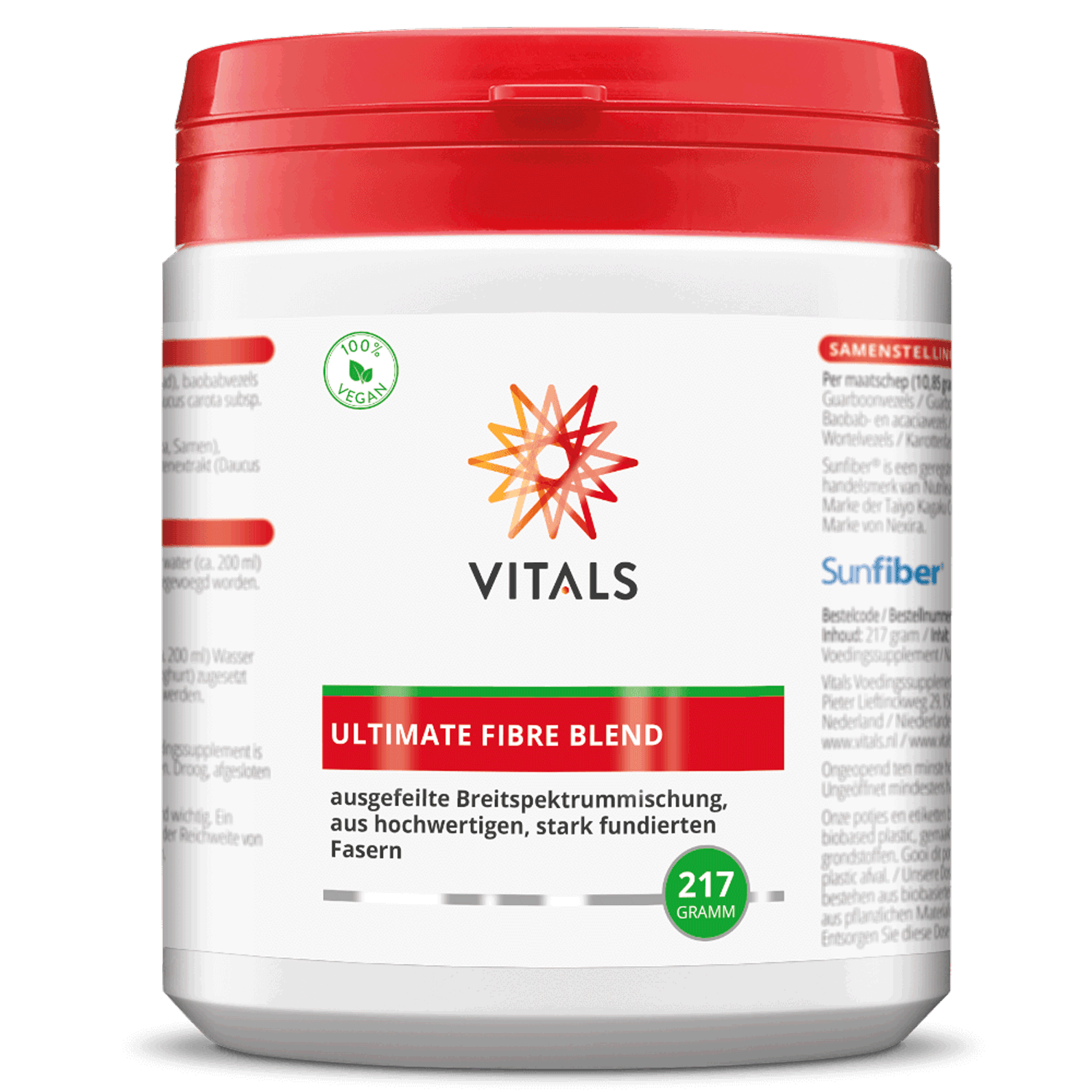 Ultimate Fibre Blend 217 Gramm von Vitals eine Dose
