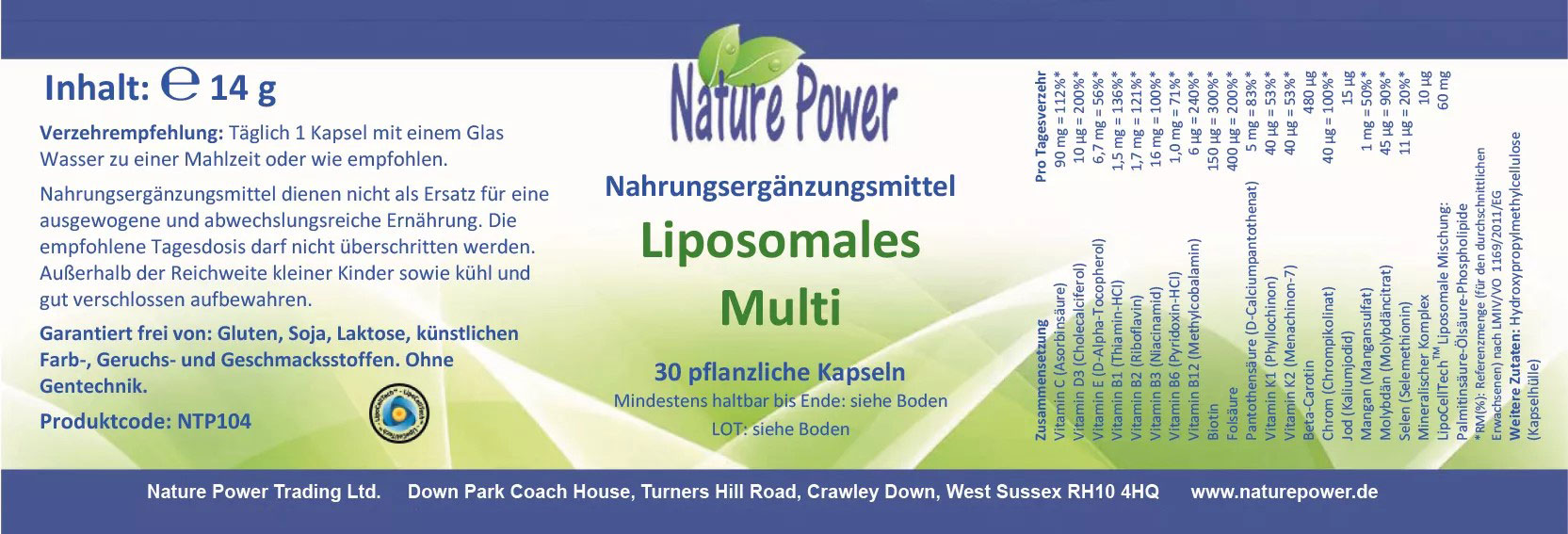 Liposomal Multi, 30 capsules
