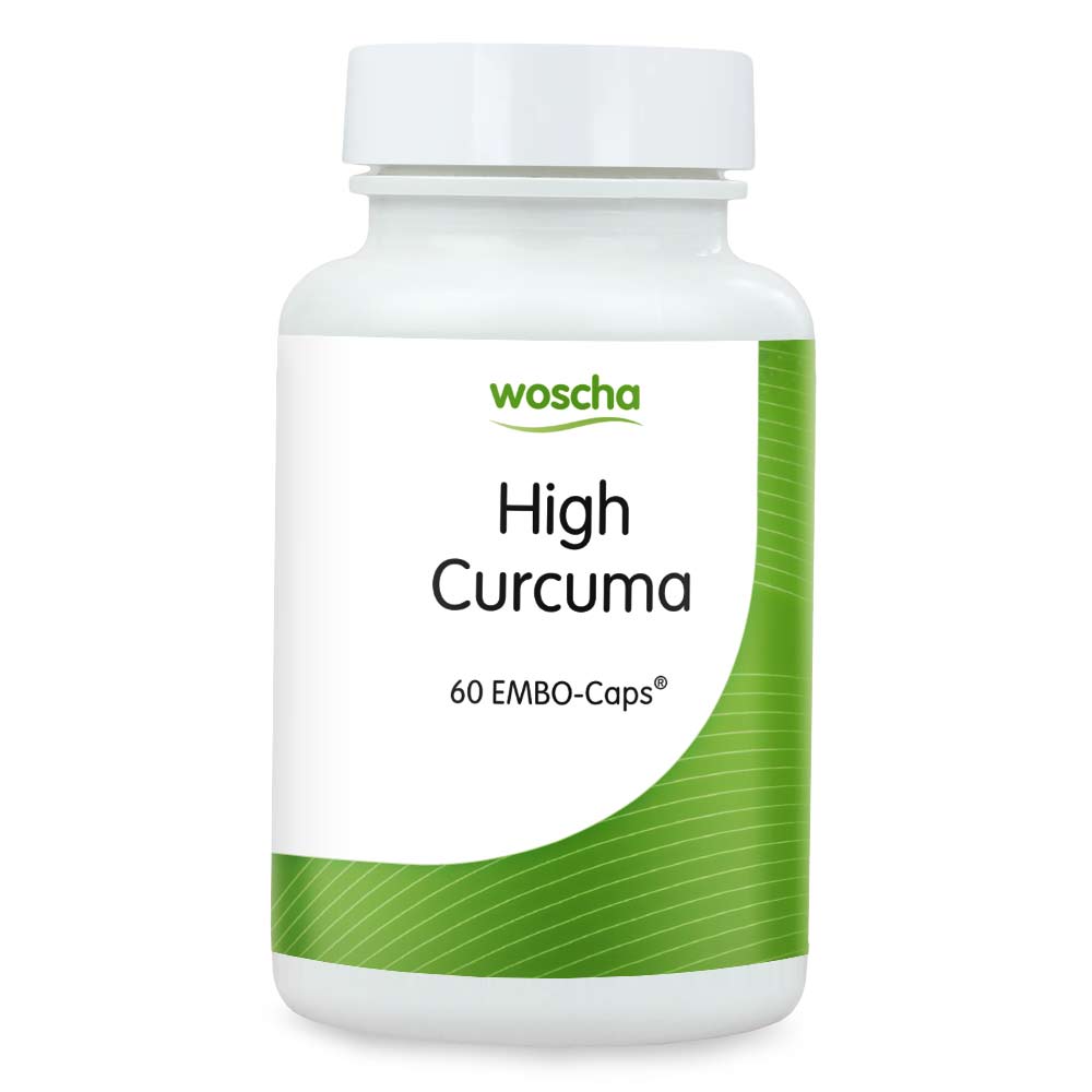 Woscha High Curcuma von podo medi beinhaltet 60 Kapseln