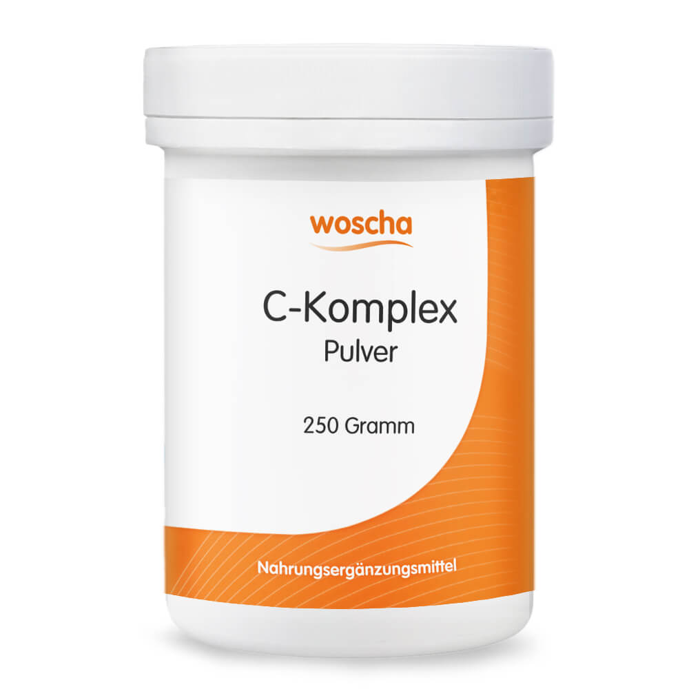 Woscha C-Komplex Pulver von podo medi beinhaltet 250 Gramm