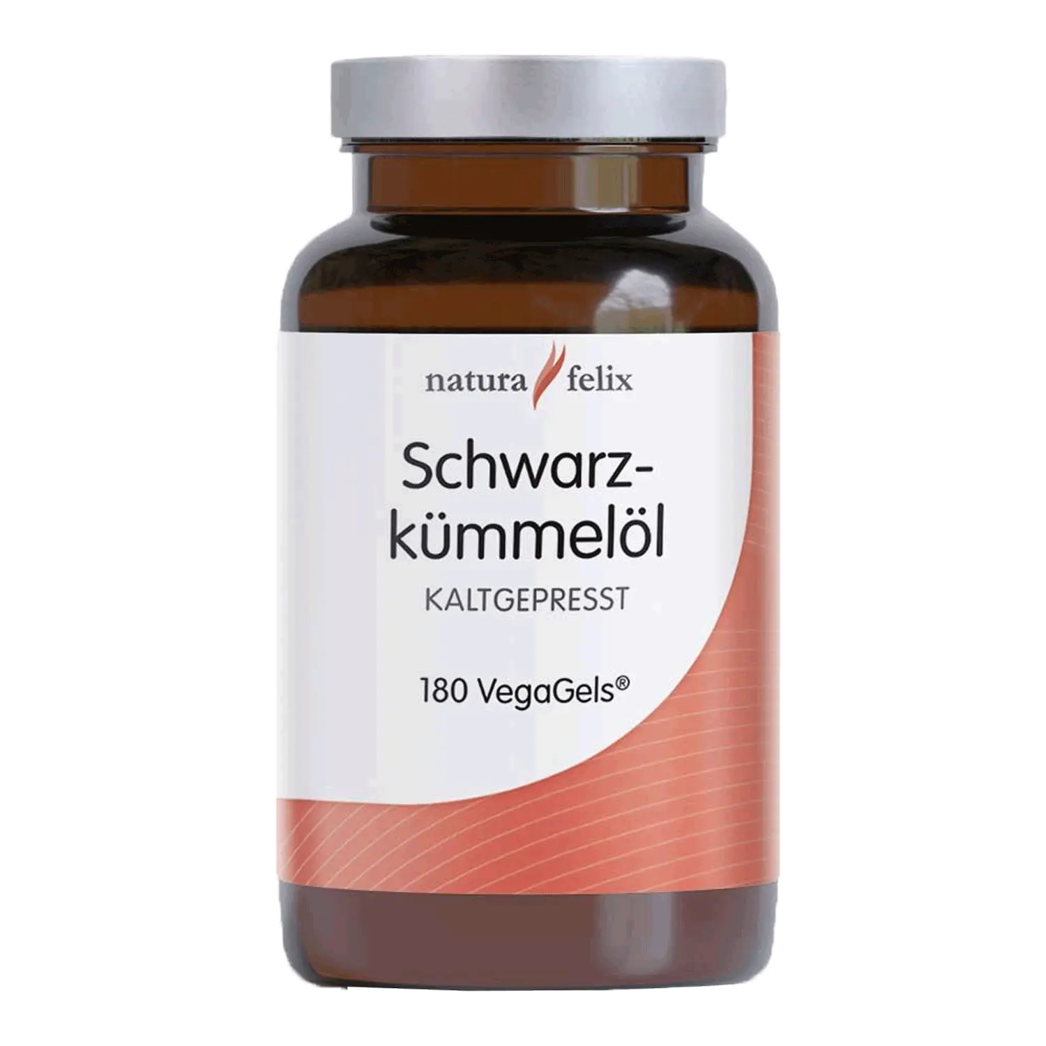 Natura Felix Schwarzkümmelöl 500 mg, 180 VegaGels. EAN: 8717729191583 Dose