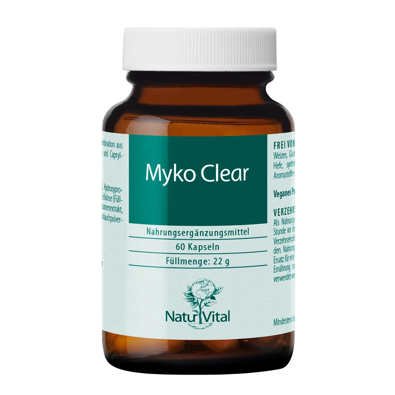 Myko Clear von Natur Vital beinhaltet 60 Kapseln