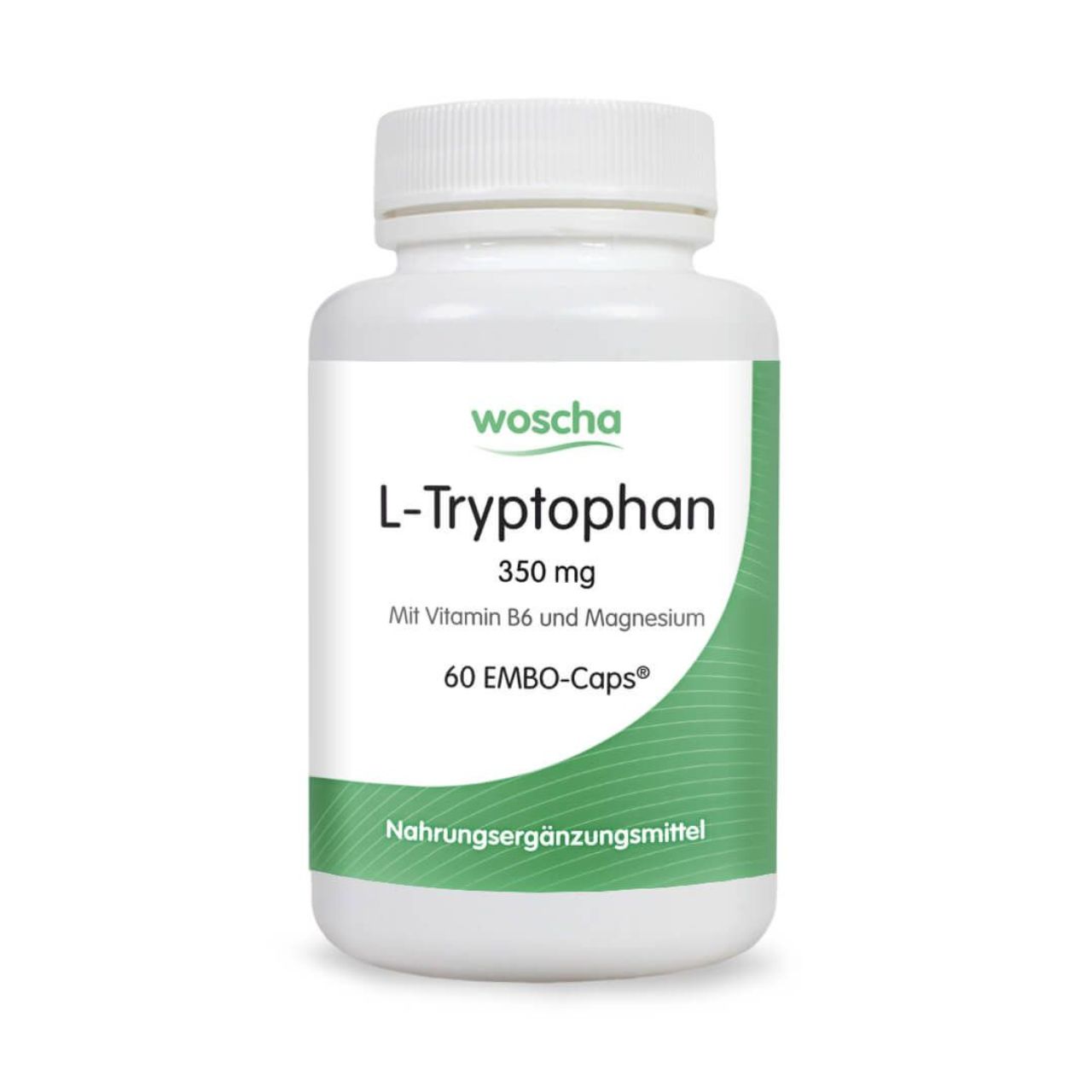 Woscha L-Tryptophan von podo medi beinhaltet 60 Kapseln