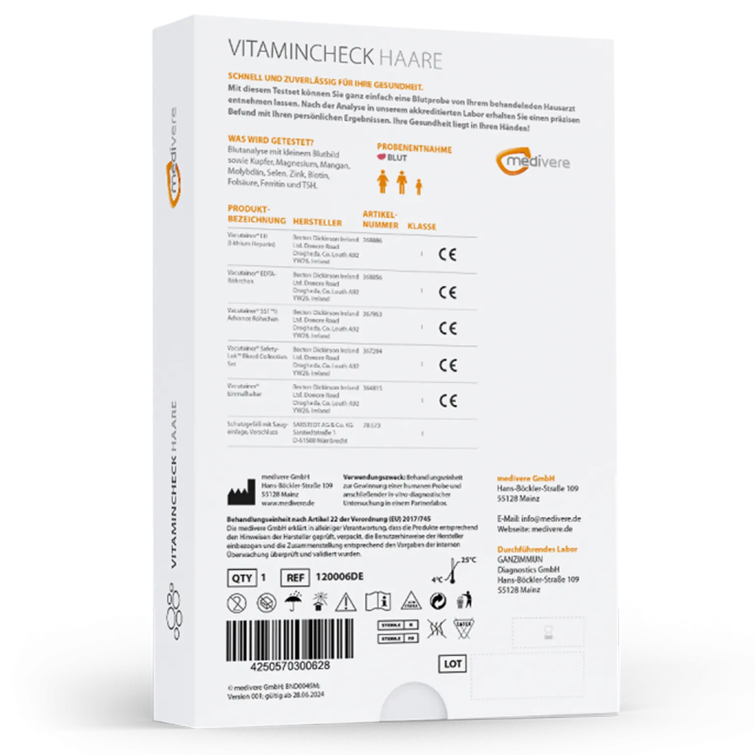 Medivere Vitamincheck Haare  EAN: 4250570300628