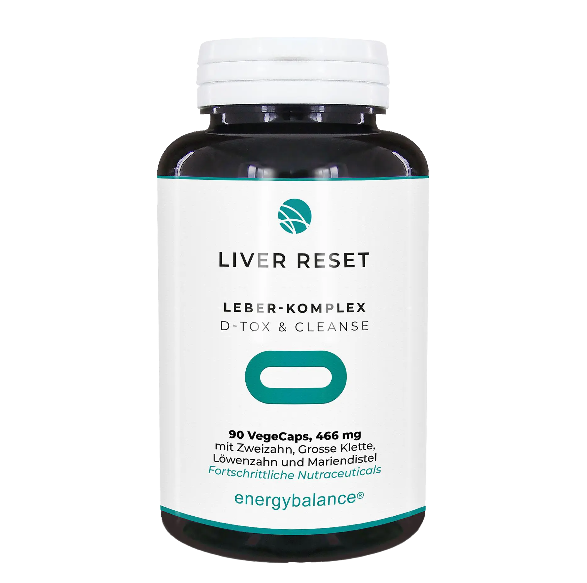 EnergyBalance Liver Reset Natural Vegan Mix 466mg, 90 VegeCaps Leberschäden EAN: 7640108209634