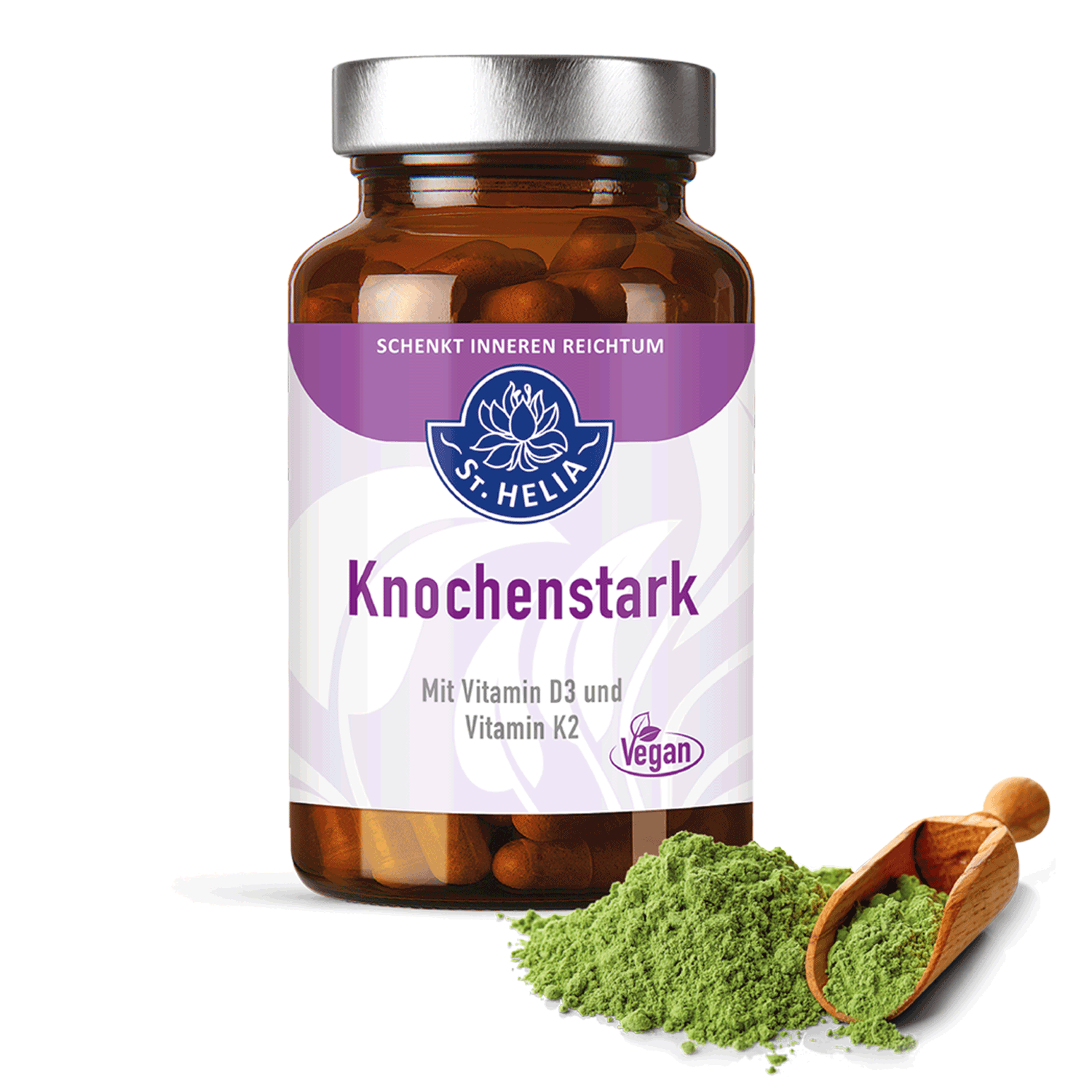Knochenstark St. Helia 90 Tabletten Knochenstark von St. Helia beinhaltet 90 Tabletten