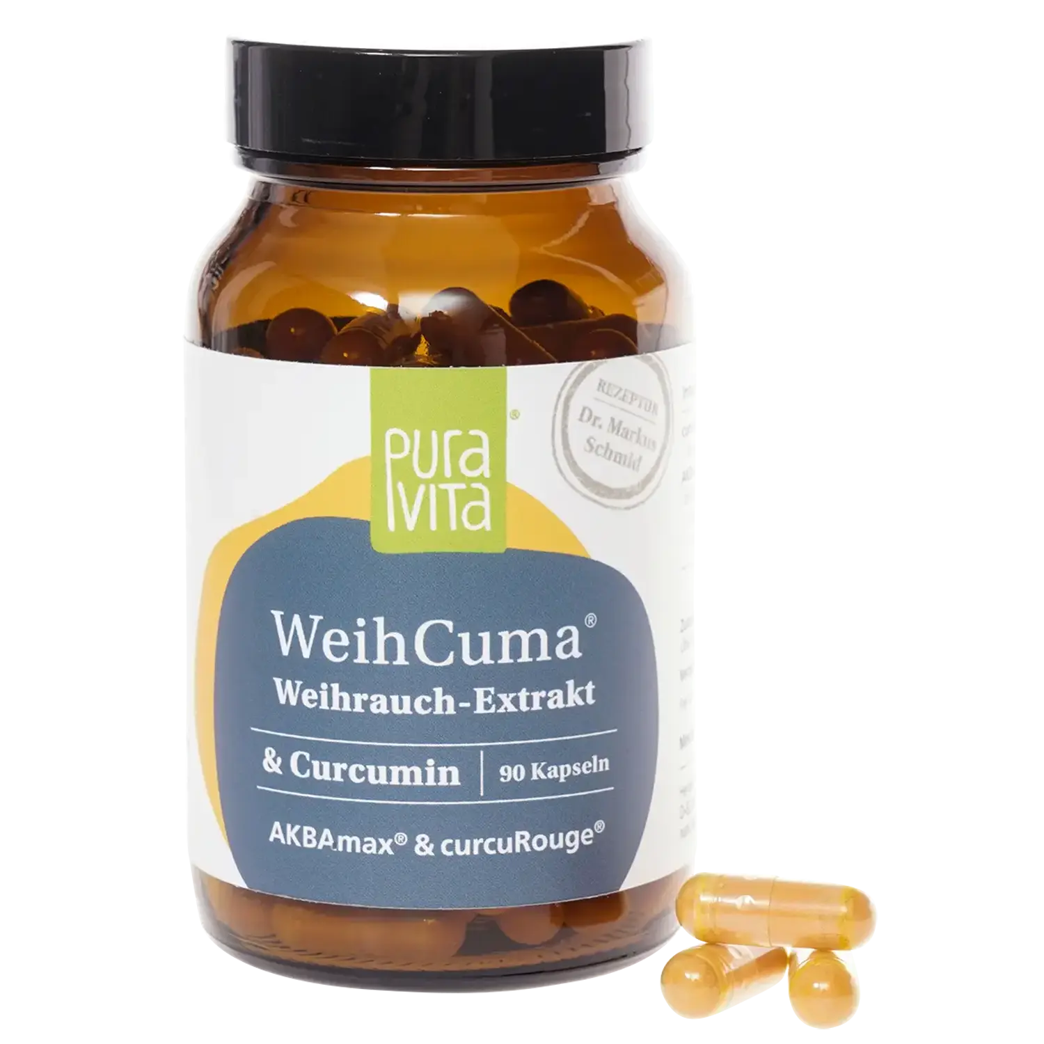 PuraVita WeihCuma Weihrauch- Curcuma-Extrakt, 90 Kapseln Gelenke EAN: