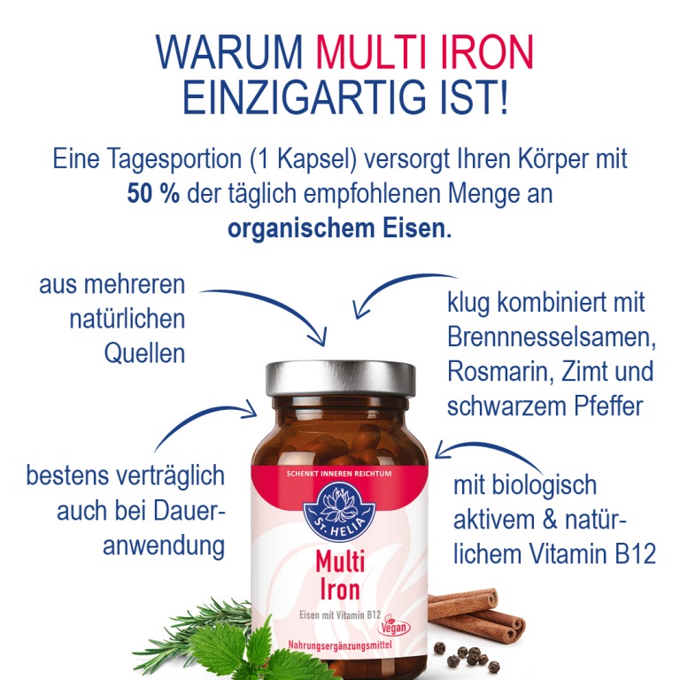 St. Helia Multi Iron Eisen, 90 Kapseln  EAN: 4260296430196