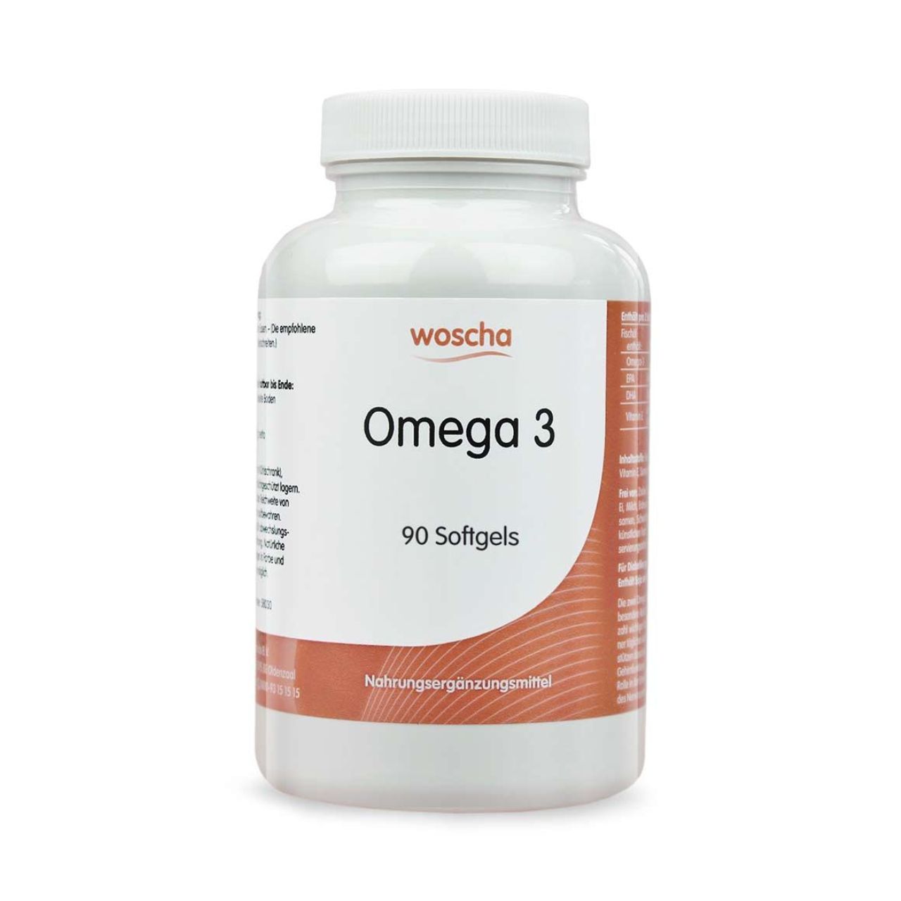 Woscha Omega 3 podo medi 90 Softgels Woscha Omega 3 von podo medi beinahltet 90 Softgels