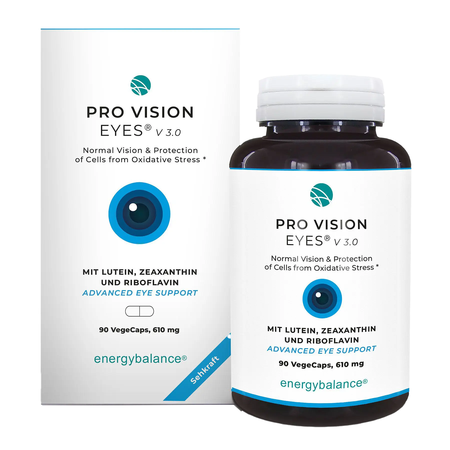 EnergyBalance Pro Vision EYES V.3, 90 VegeCaps  EAN: 7640108209665
