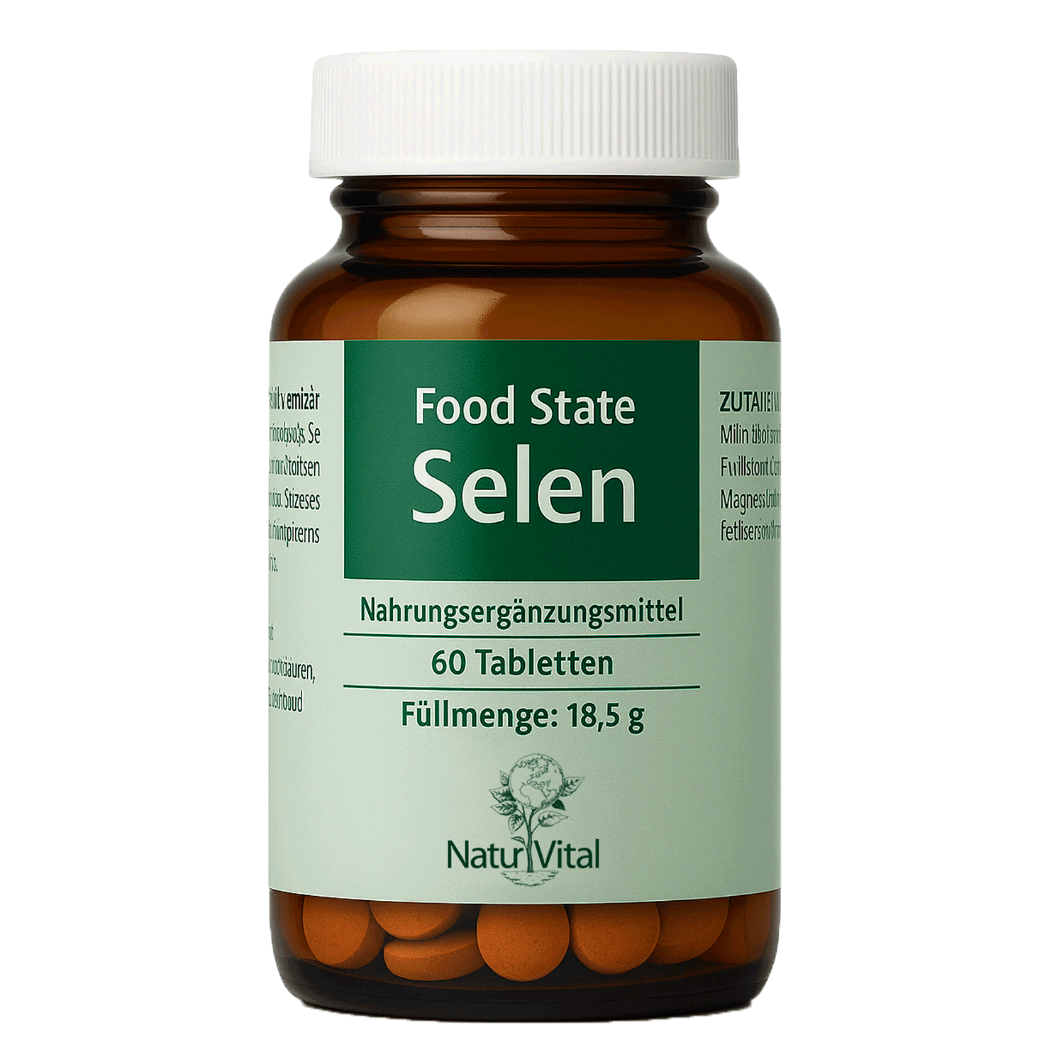 Selen von Natur Vital beinhaltet 60 Tabletten