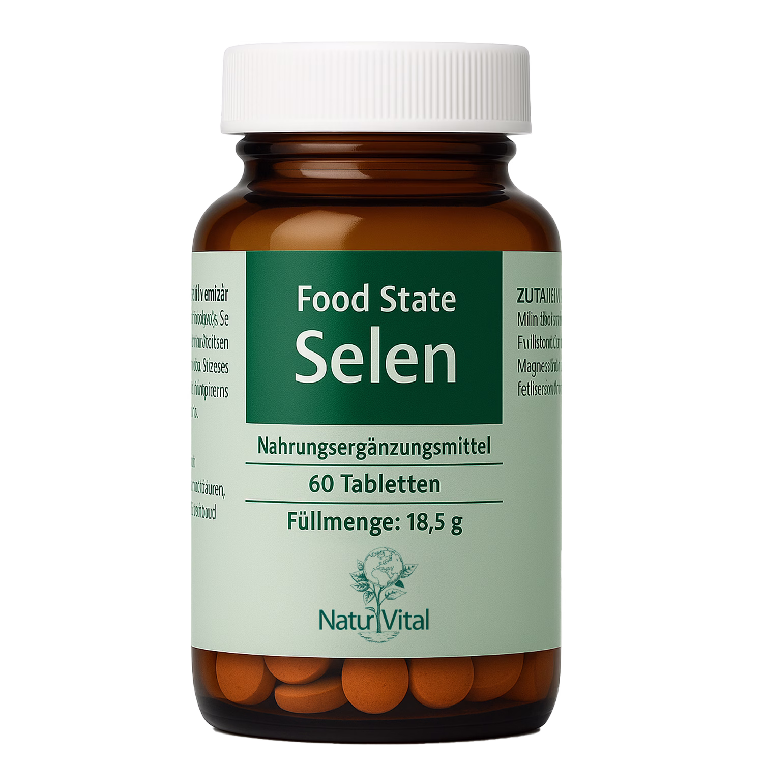 Selen von Natur Vital beinhaltet 60 Tabletten