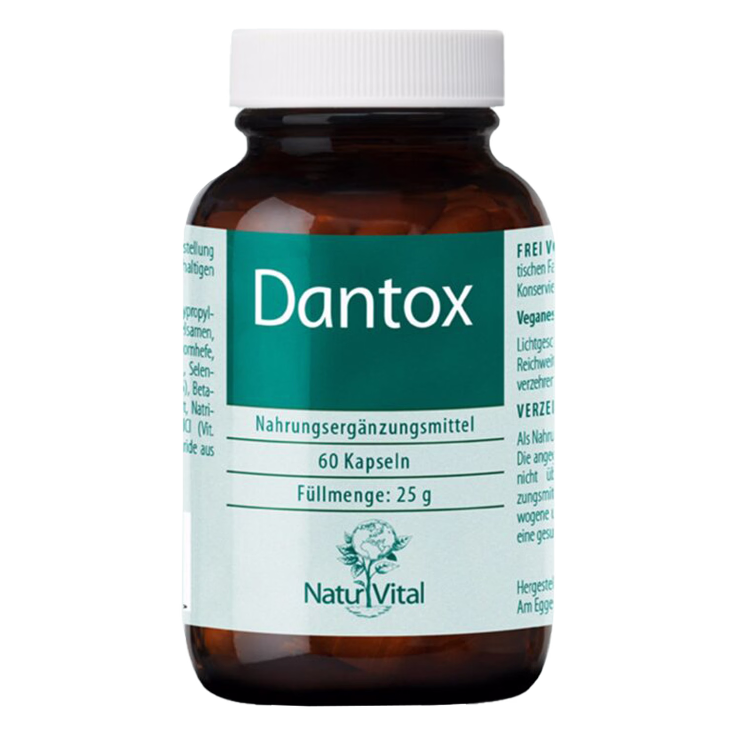 Dantox Natur Vital 60 Tabletten Dantox von Natur Vital beinhaltet 60 Tabletten