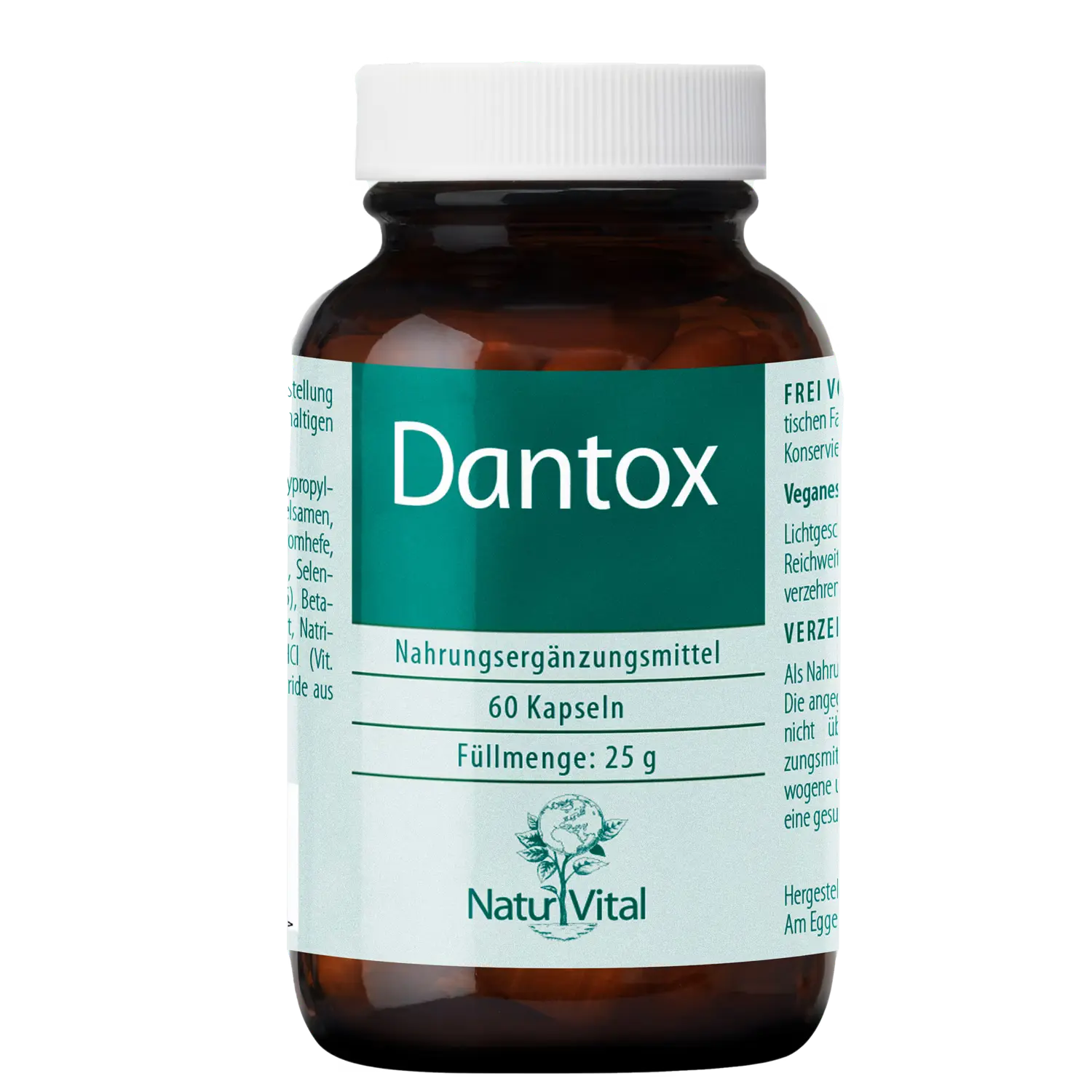 Dantox von Natur Vital beinhaltet 60 Tabletten