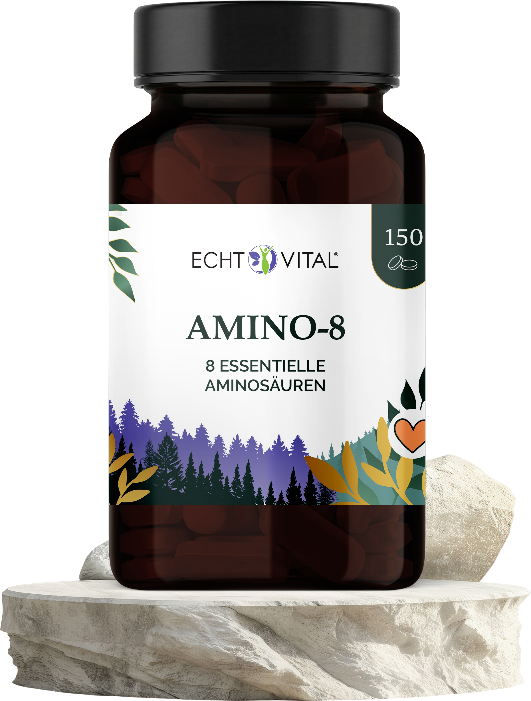 Echt Vital Amino-8 alle 8 essenziellen Aminosäuren, 150 Presslinge Muskelerhalt EAN: 4260635730154