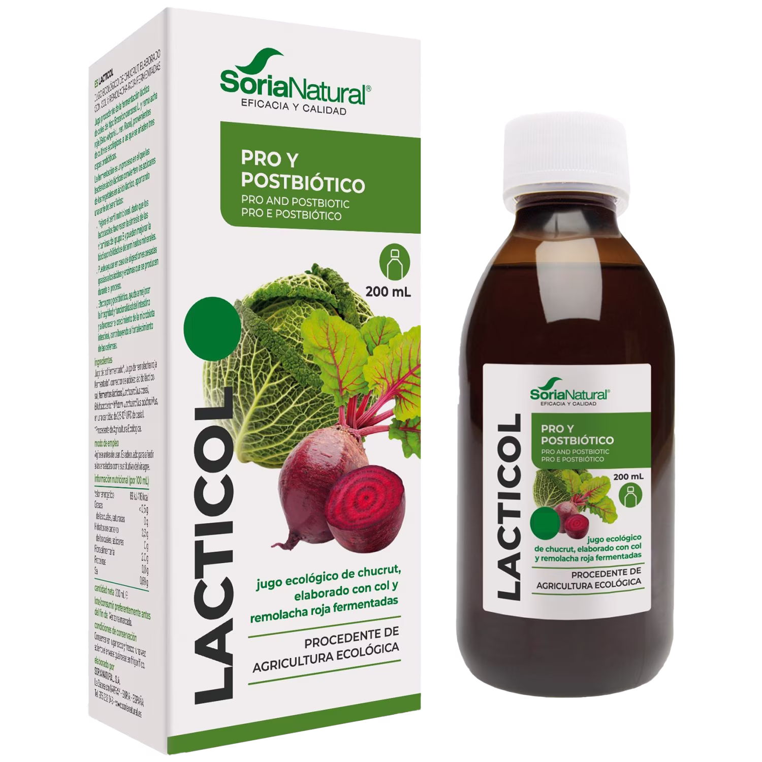 Lacticol, milchsaures Fermentprodukt aus Weißkraut und Rote Beete, 200 ml