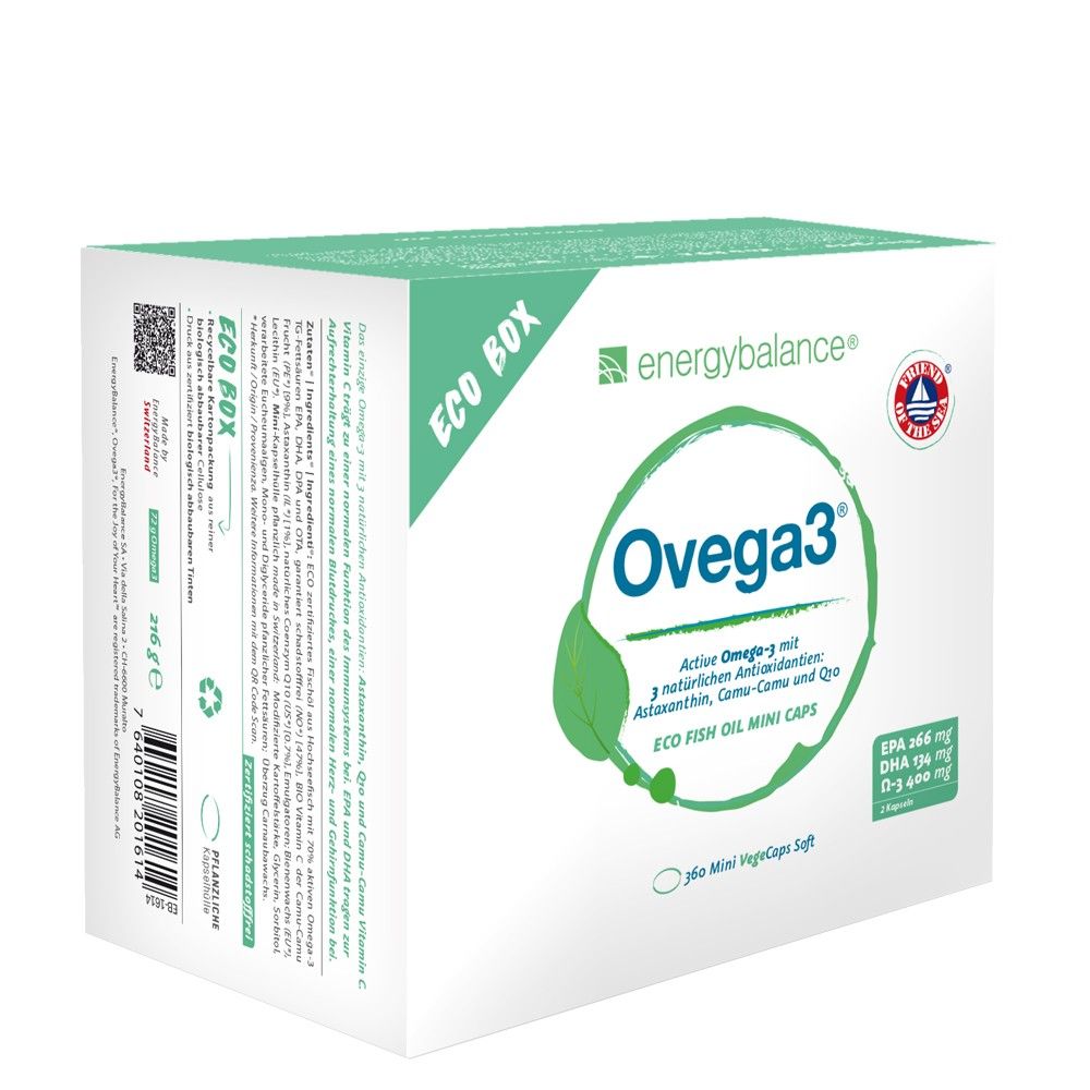 Ovega3 Fish oil, Vit C, Q10, Astaxanthin, 360 capsules