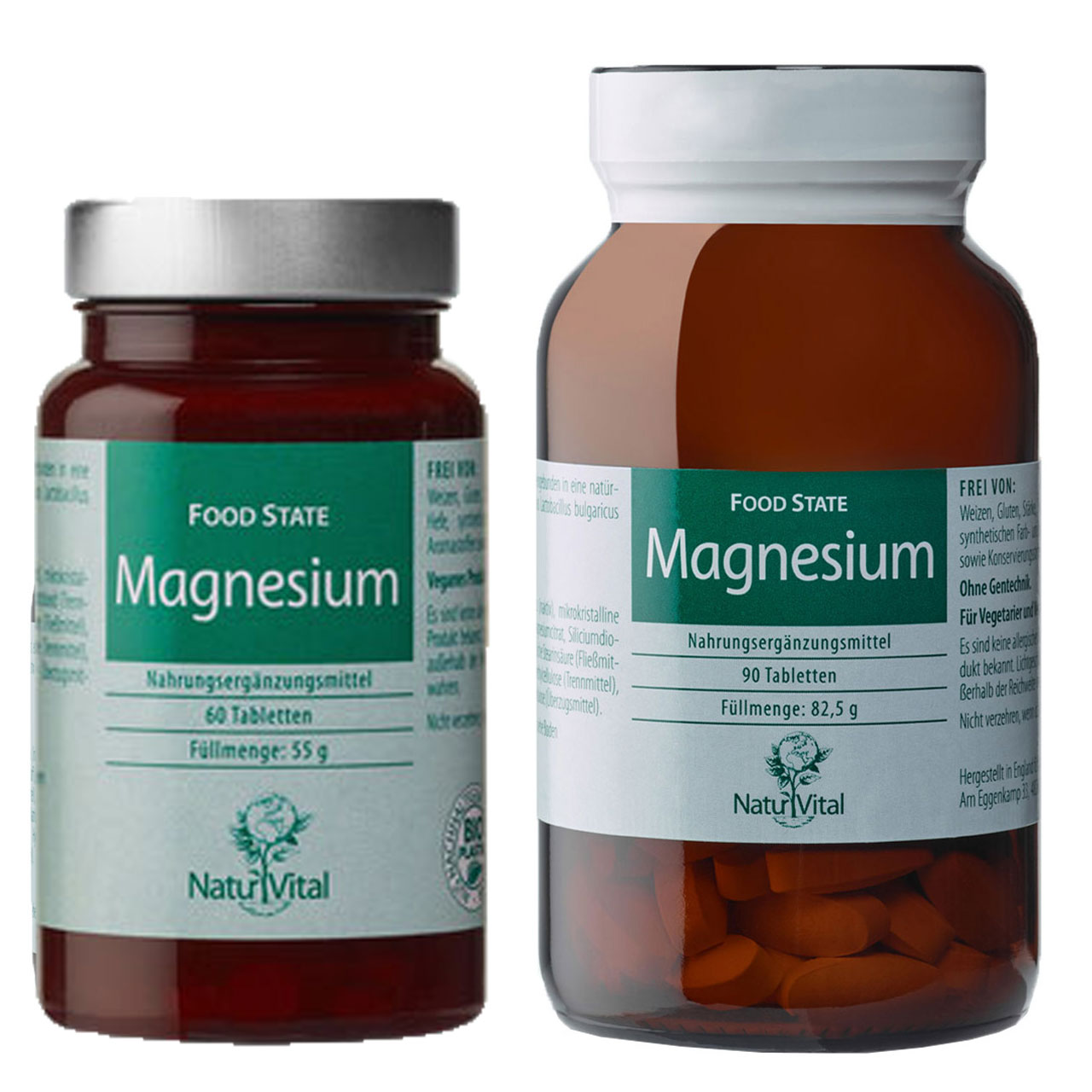Magnesium Natur Vital 60 und 90 Tabletten Vorschau Magnesium von Natur Vital 60 und 90 Tabletten Vorschau