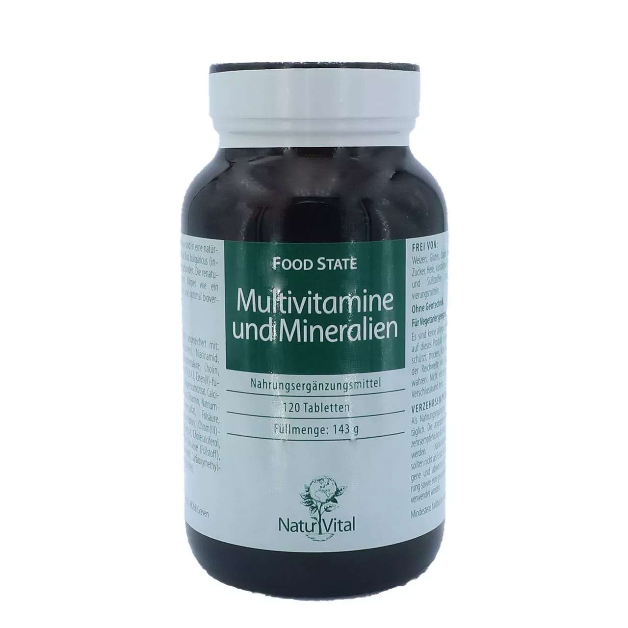 Multivitamine und Mineralien von Natur Vital beinhaltet 120 Tabletten