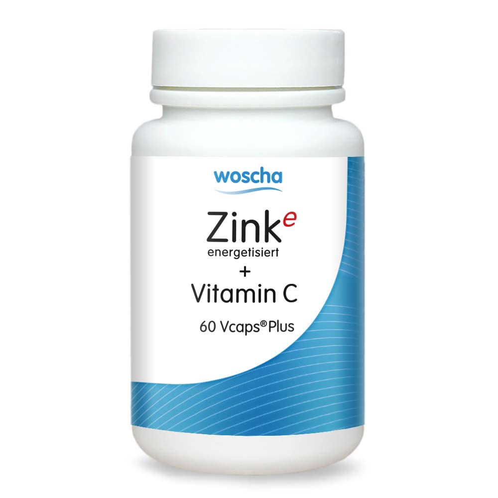 Woscha Zink energetisiert + Vitamin C von podo medi beinhaltet 60 Kapseln