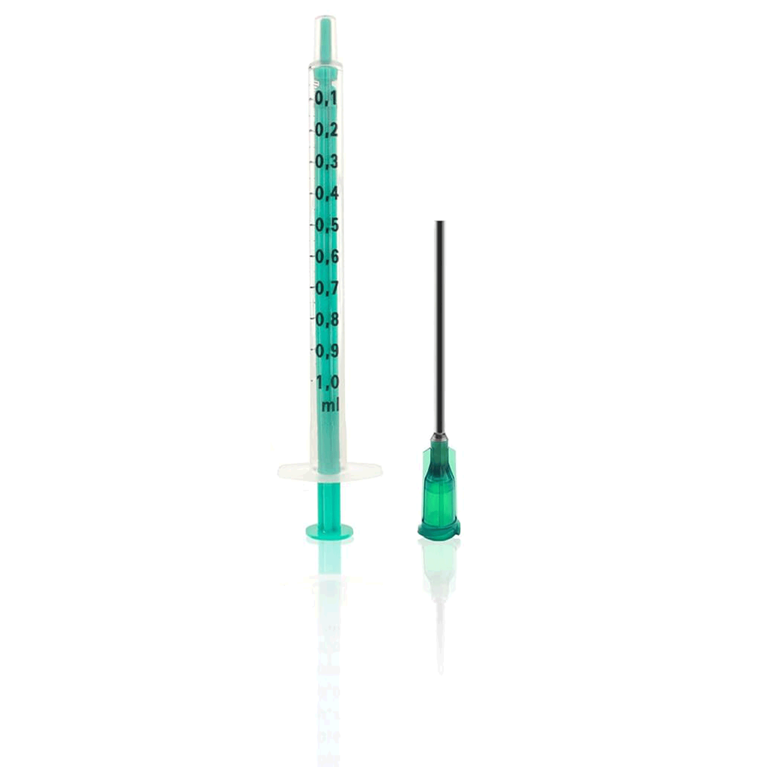 EnergyVital Einweg-Spritze 1 ml + 37 mm Kanüle mit stumpfer Nadel  EAN: