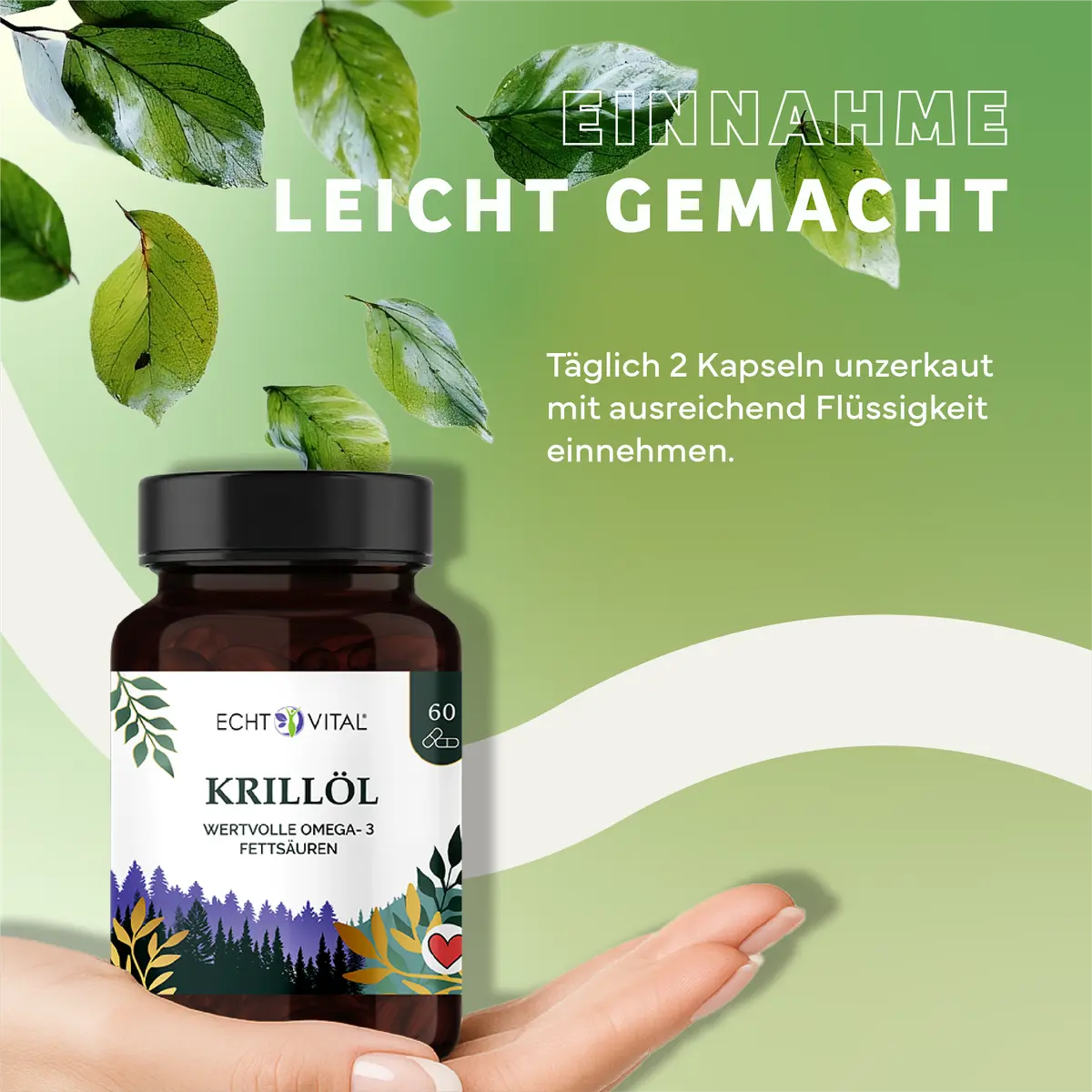 Echt Vital Krillolie, 60 capsules  EAN: 4260635732929