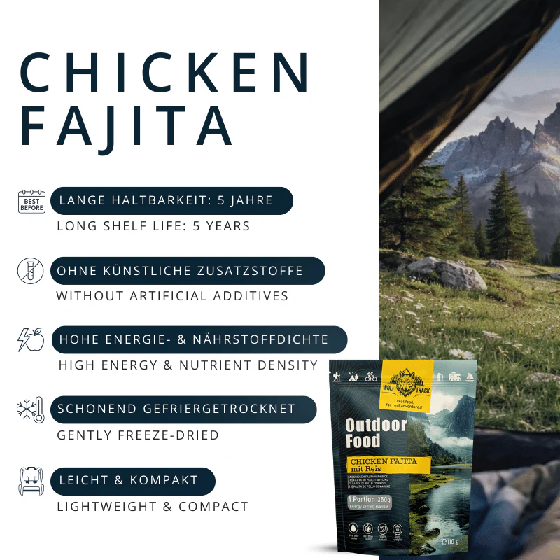 Wolftrack Chicken Fajita mit Reis  EAN: 9120082323574