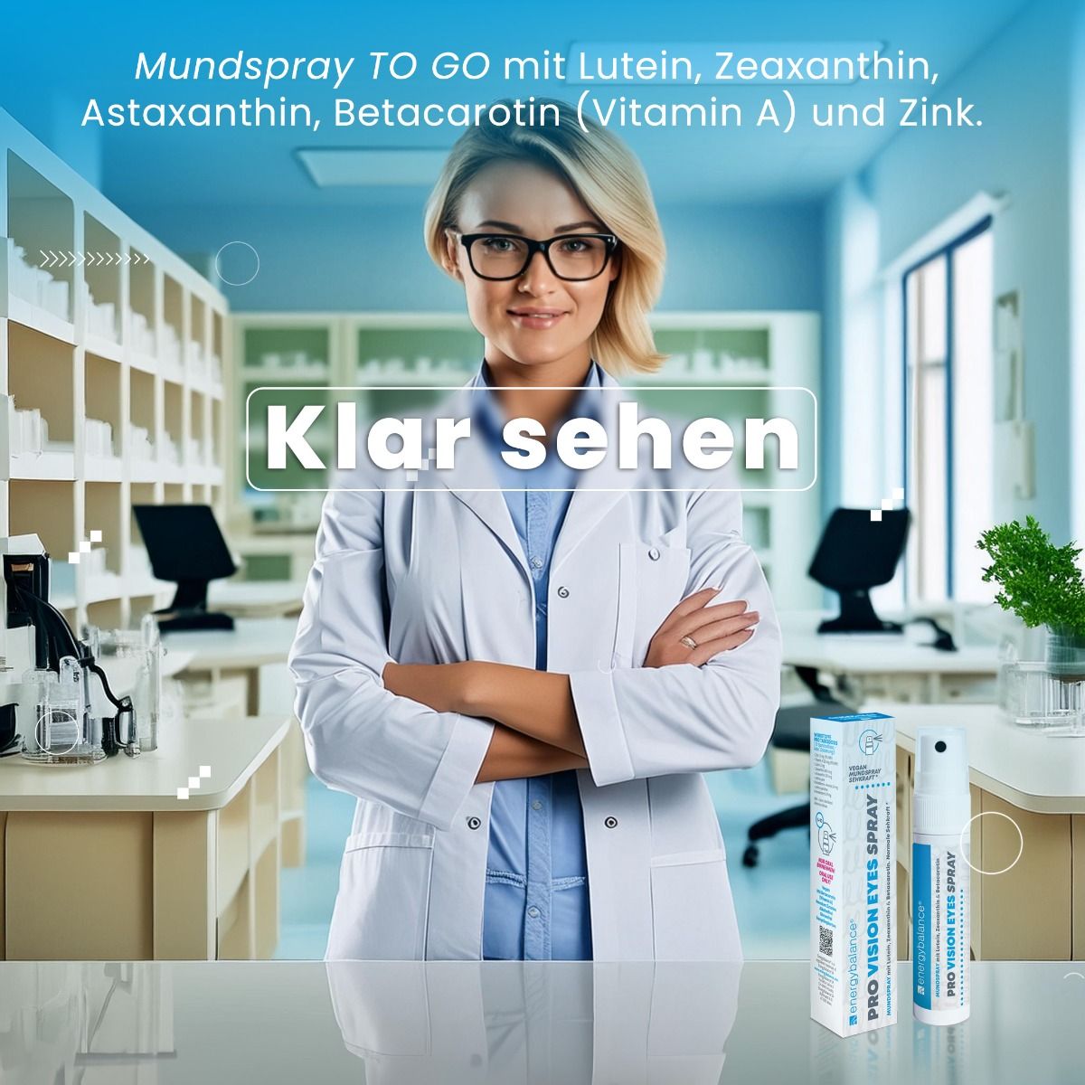 EnergyBalance Pro Vision EYES Mundspray, Normale Sehkraft, 25 ml  EAN: 7640108209443