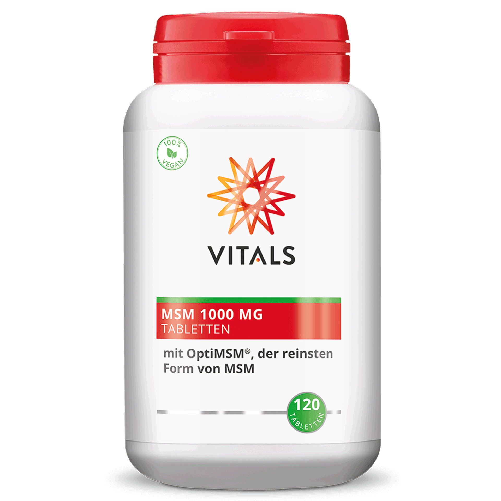 Vitals MSM 1000 mg mit OptiMSM, 120 Tabletten  EAN: 8716717000036