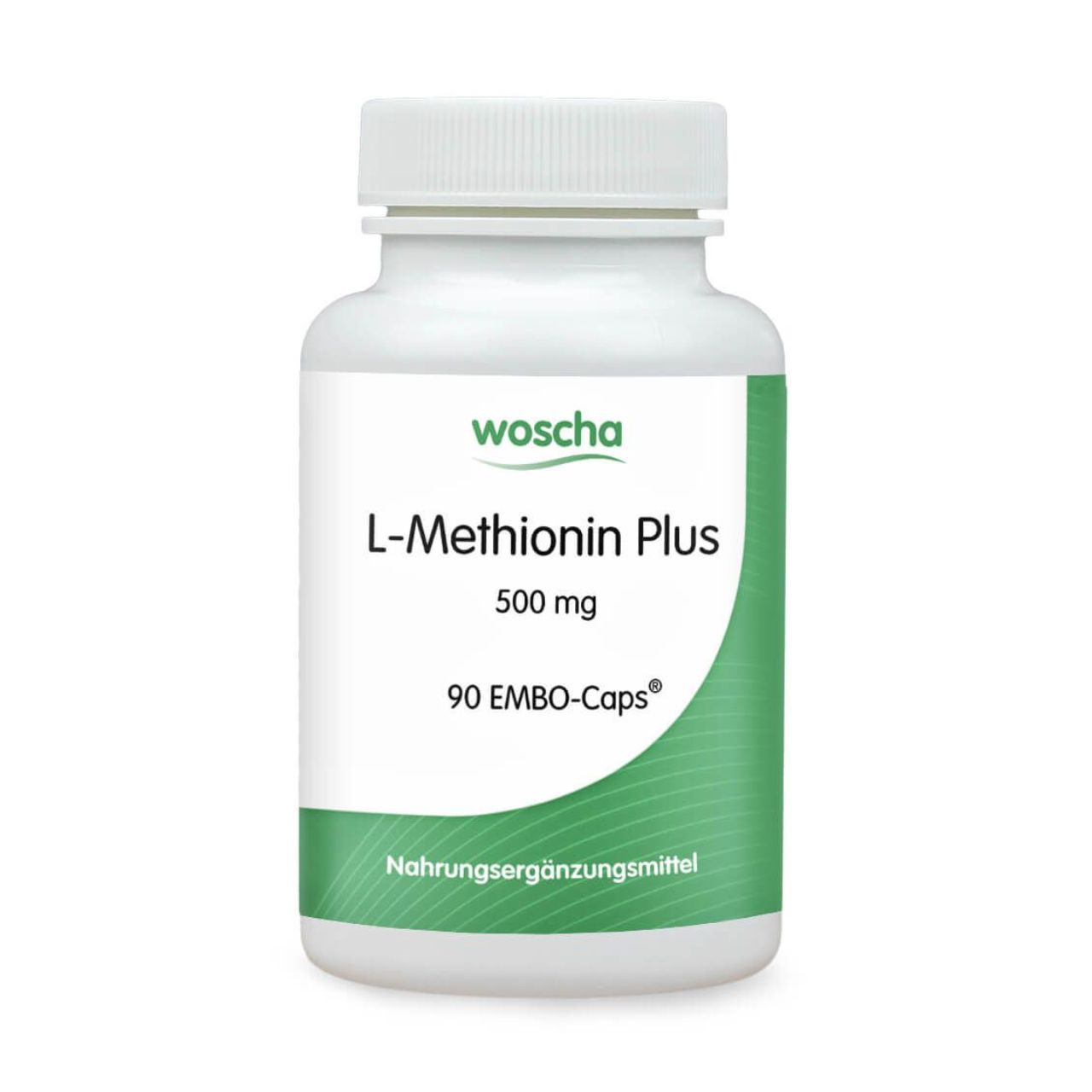 Woscha L-Methionin Plus P-5-P von podo medi beinhaltet 90 EMBO-CAPS