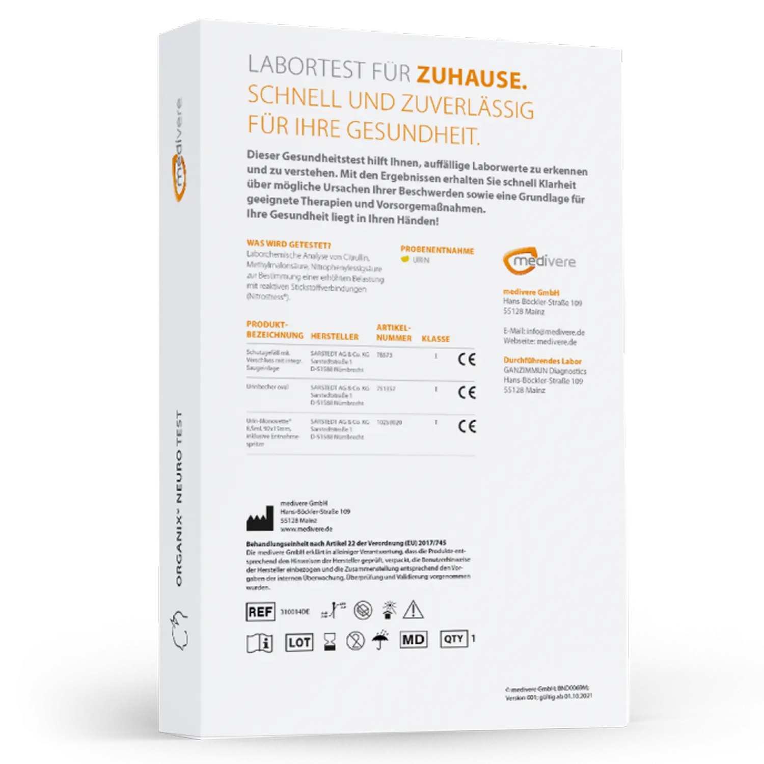 Organix Neuro Test