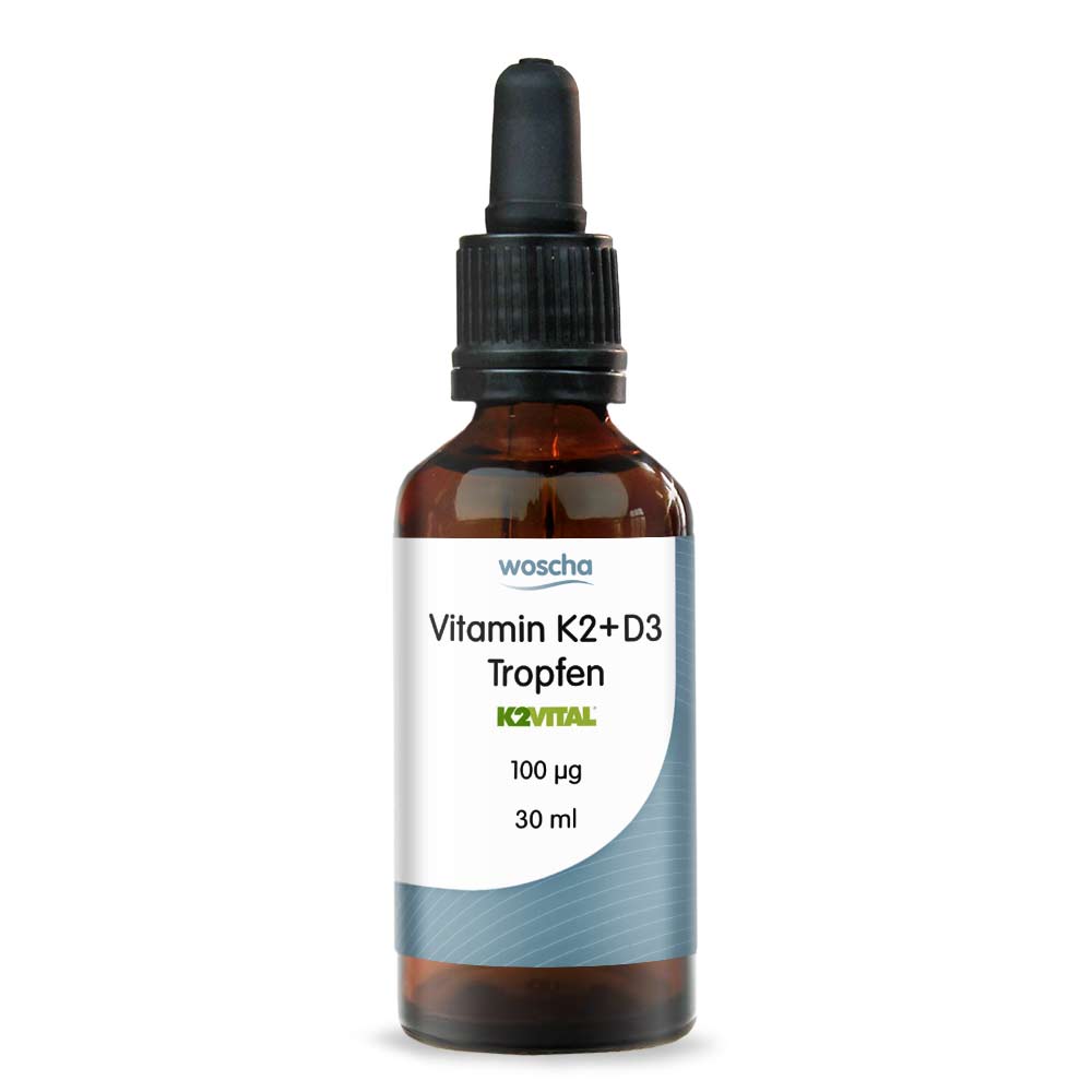 Woscha Vitamin K2 + D3 Tropfen von podo medi in 30 Milliliter Flasche