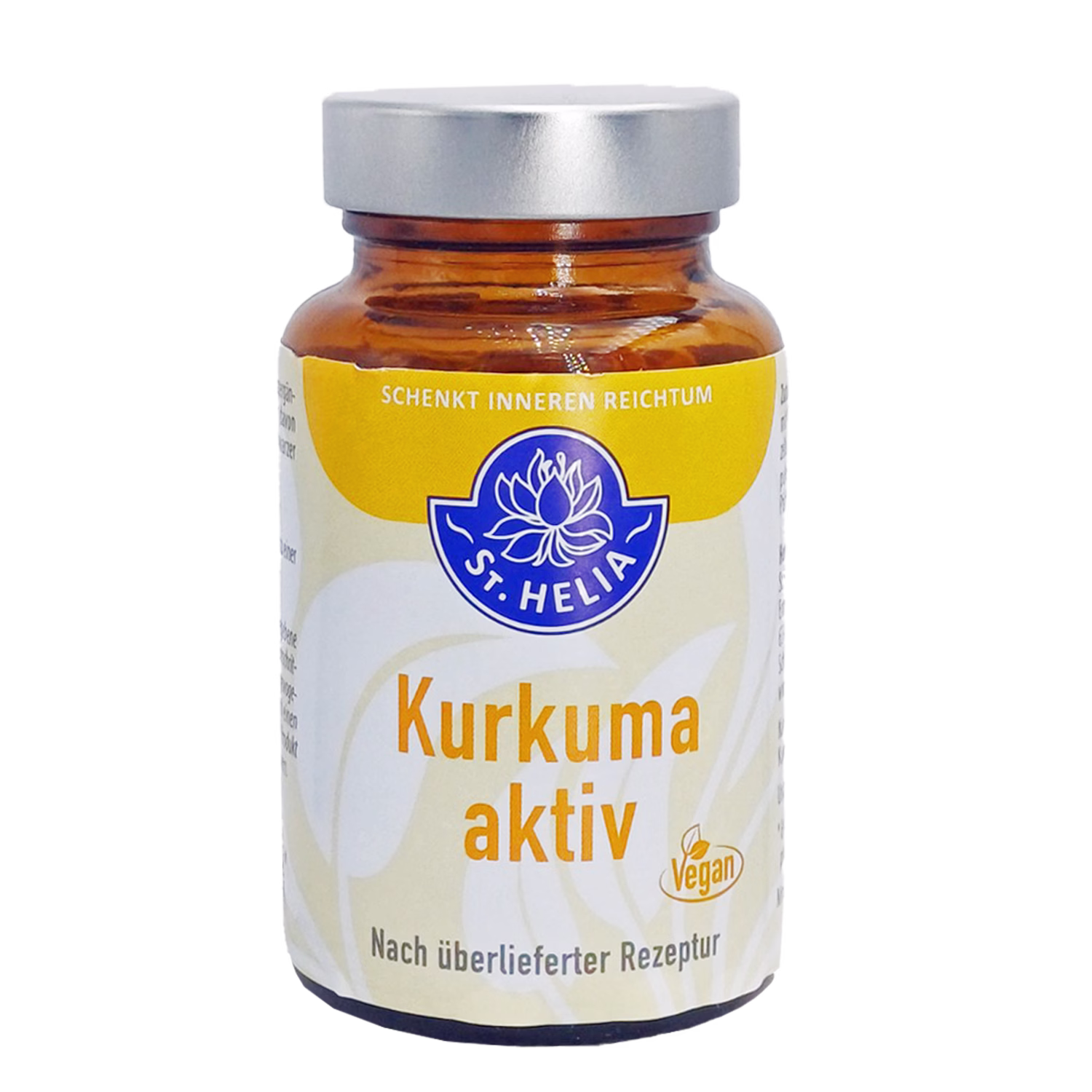 Kurkuma aktiv mit Piperin von St. Helia beinhaltet 60 Kapseln