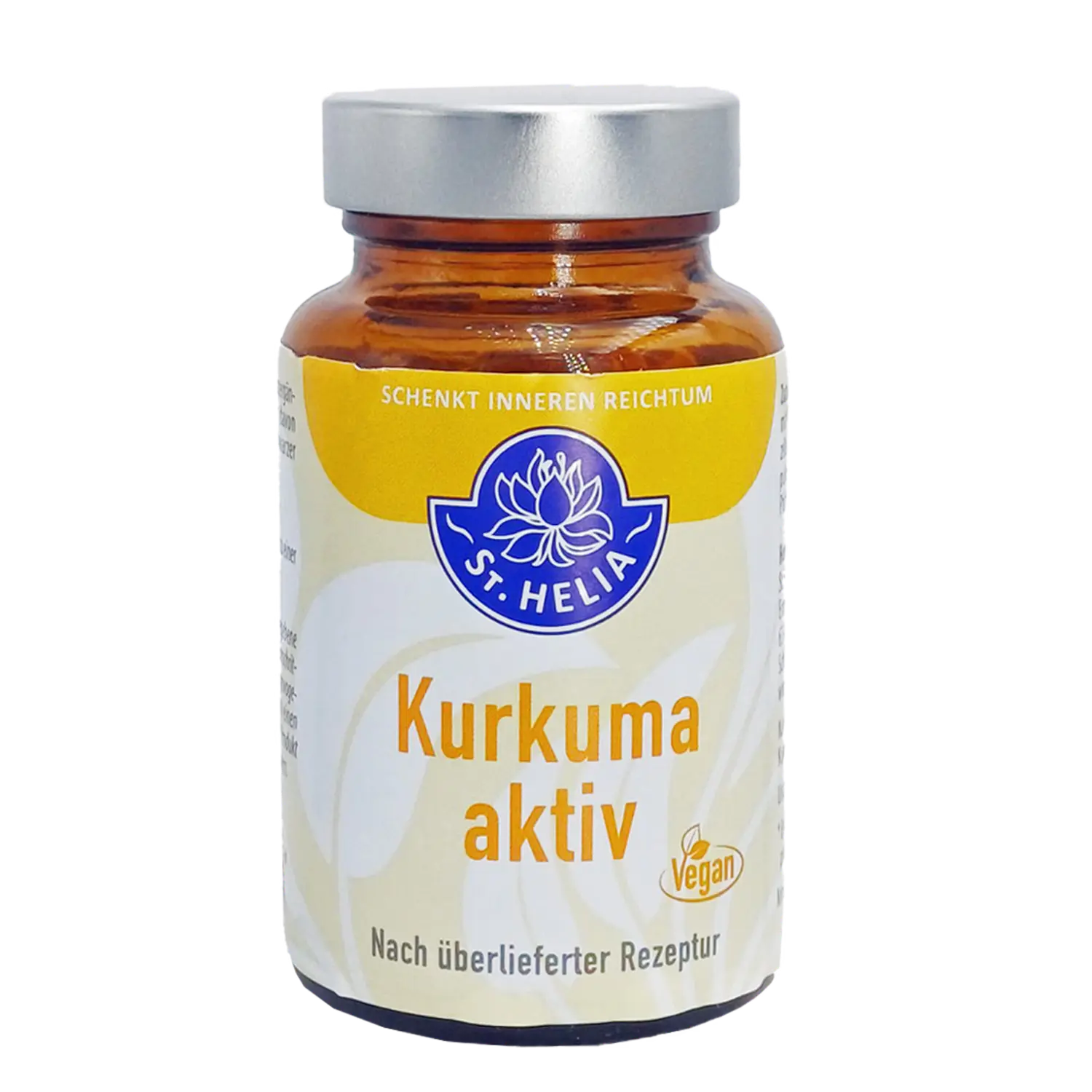 Kurkuma aktiv mit Piperin von St. Helia beinhaltet 60 Kapseln