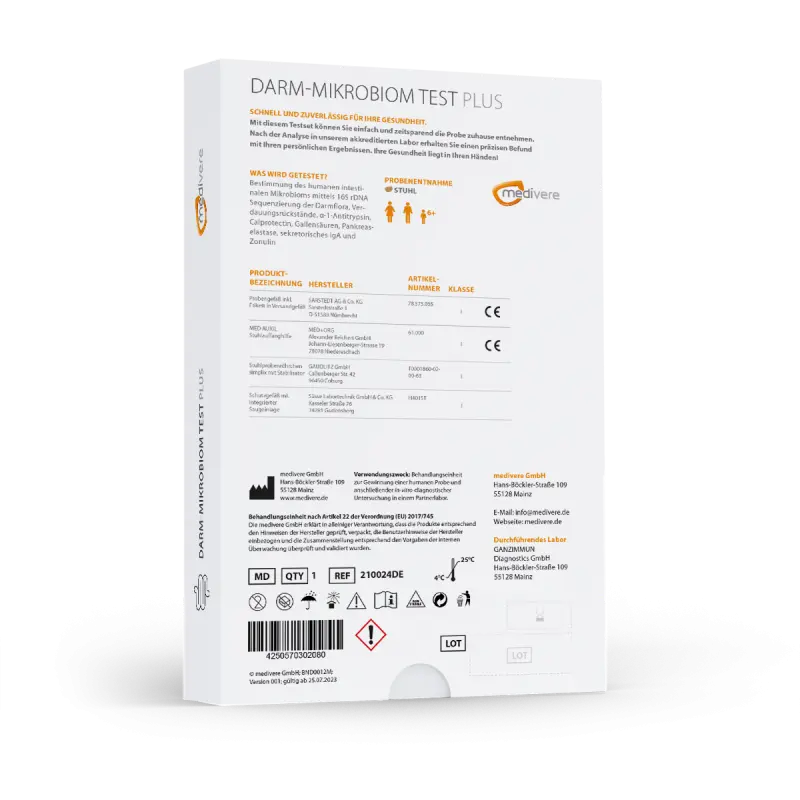 Medivere Darm-Mikrobiom Test Plus MV3111 EAN: 4250570302080