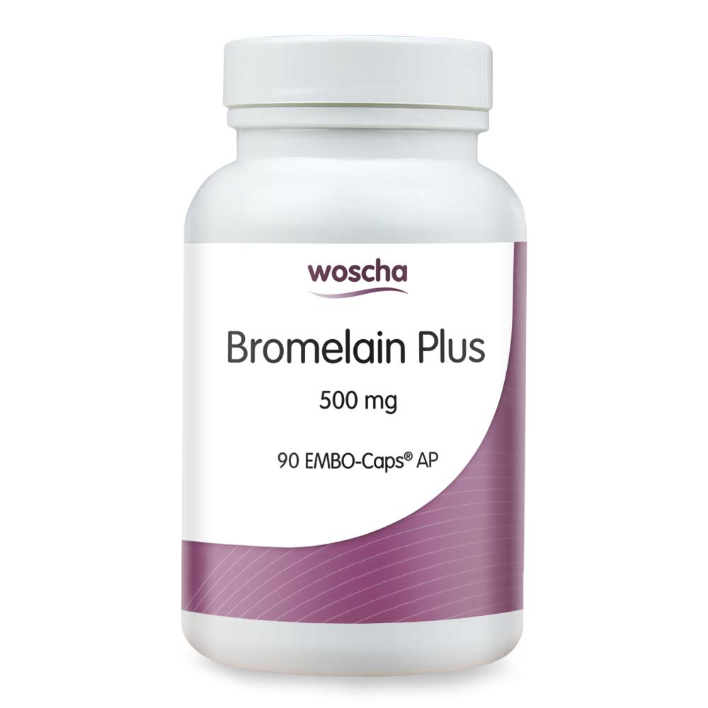 Woscha Bromelain Plus von podo medi beinhaltet 90 Kapseln