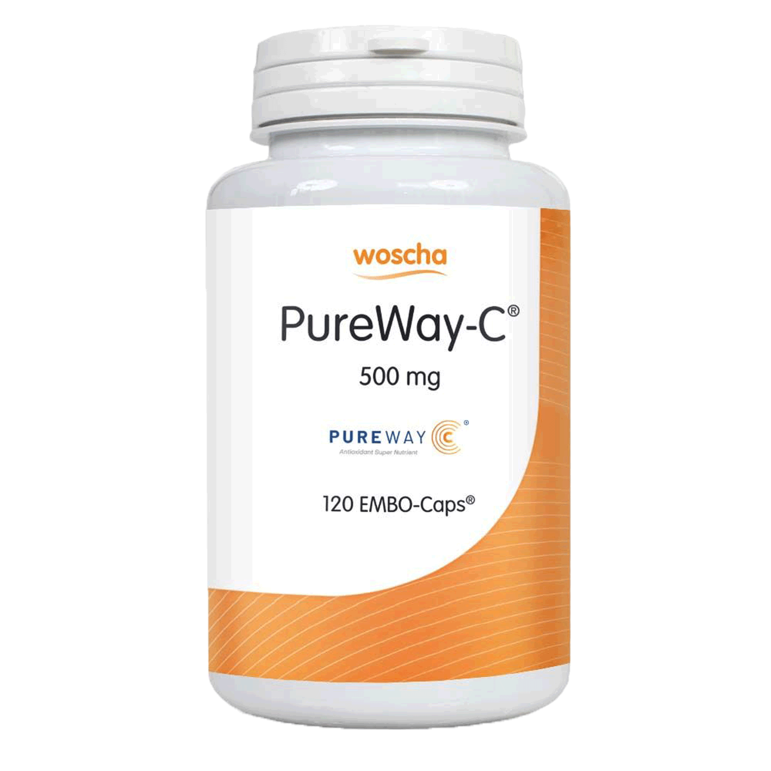 Woscha PureWay C 500 mg mit Bioflavonoiden podo medi 120 Kapseln Woscha PureWay C 500 Milligramm mit Bioflavonoiden von podo medi beinhaltet 120 Kapseln
