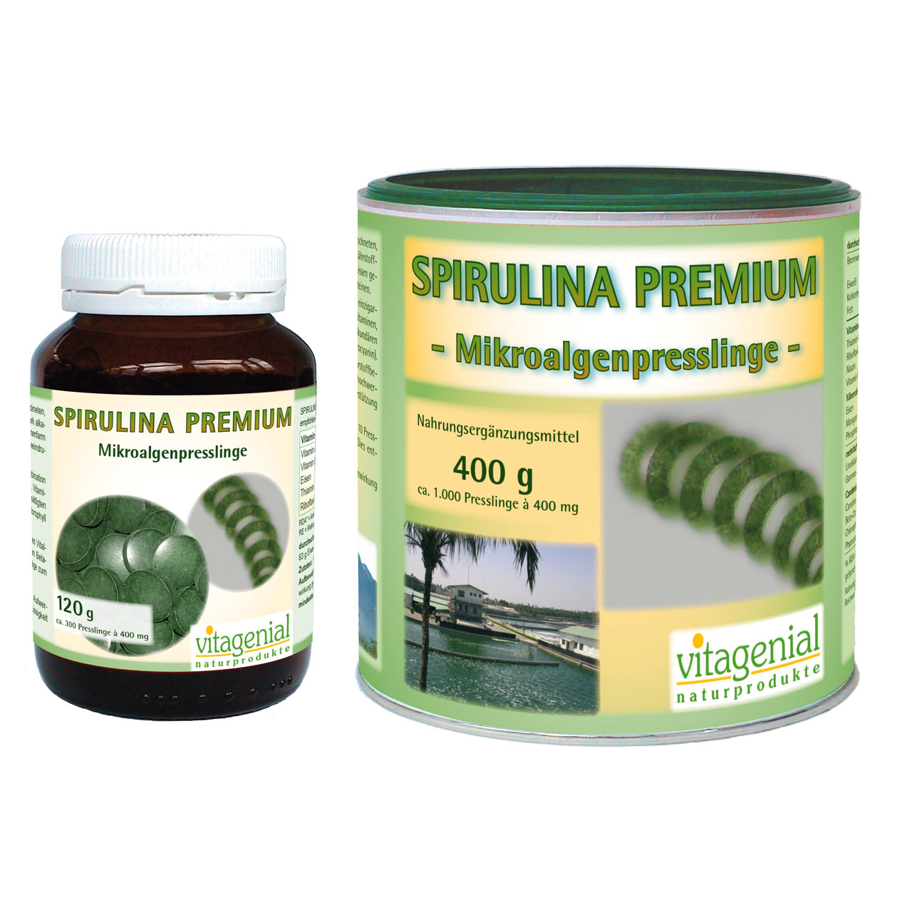 Vitagenial Spirulina Premium Mikroalgenpresslinge Vorschau