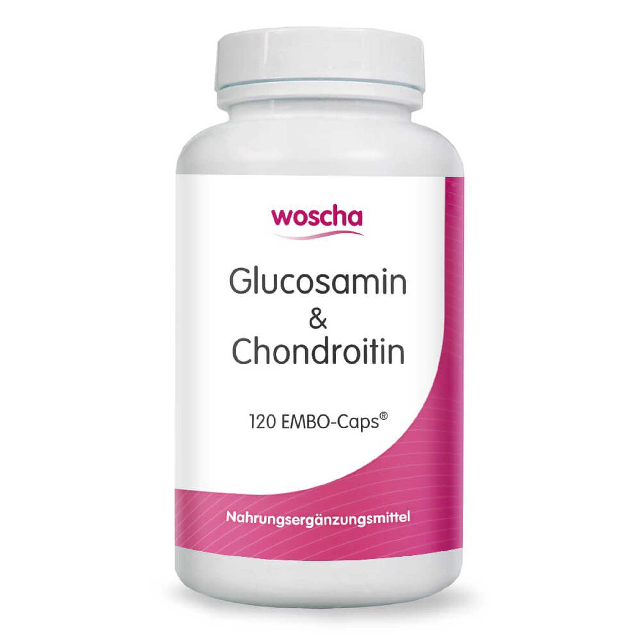 Woscha Glucosamin & Chondroitin von podo medi beinhaltet 120 Kapseln