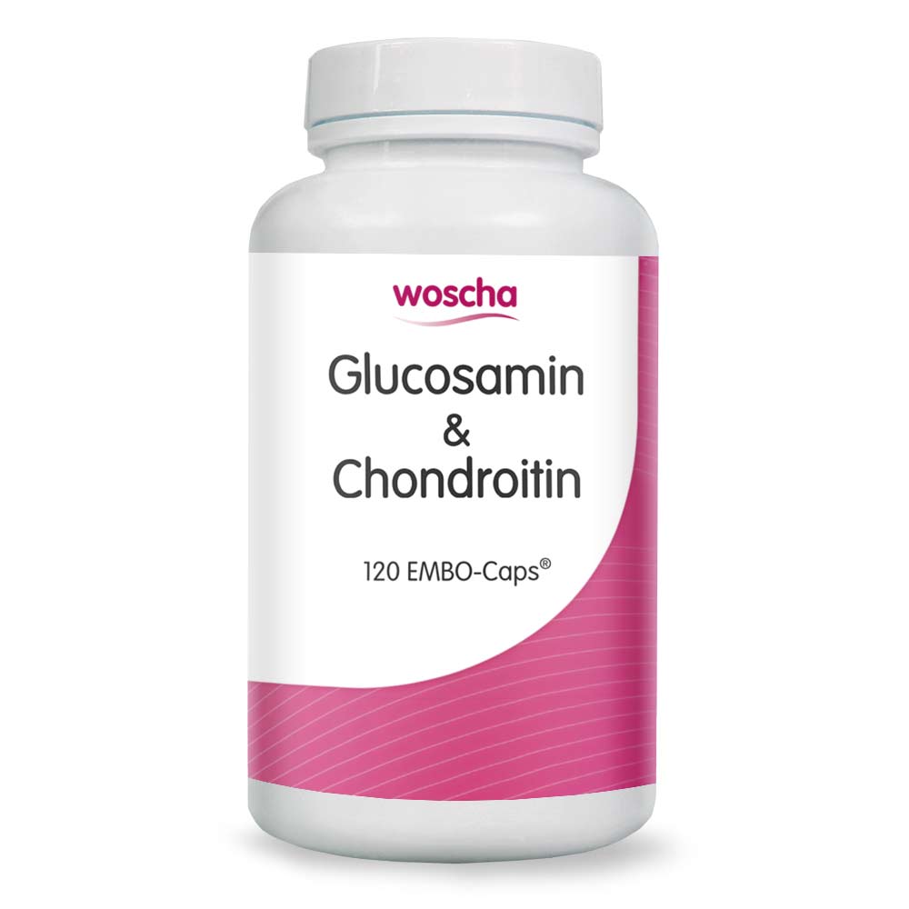 Woscha Glucosamin & Chondroitin von podo medi beinhaltet 120 Kapseln