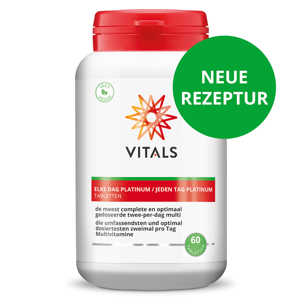 Vitals Platinum multivitamins every day, 60 tablets  EAN: 8716717004737