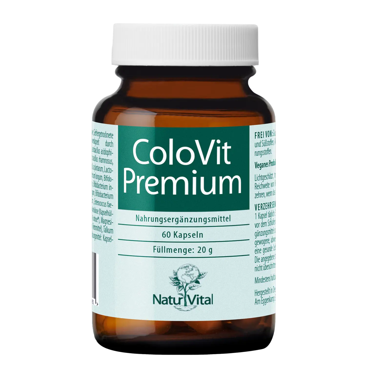 Natur Vital Colovit Premium, 60 Kapseln. EAN: 4262512990170