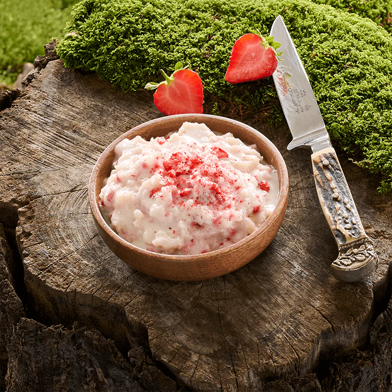 Milchreis mit Erdbeeren